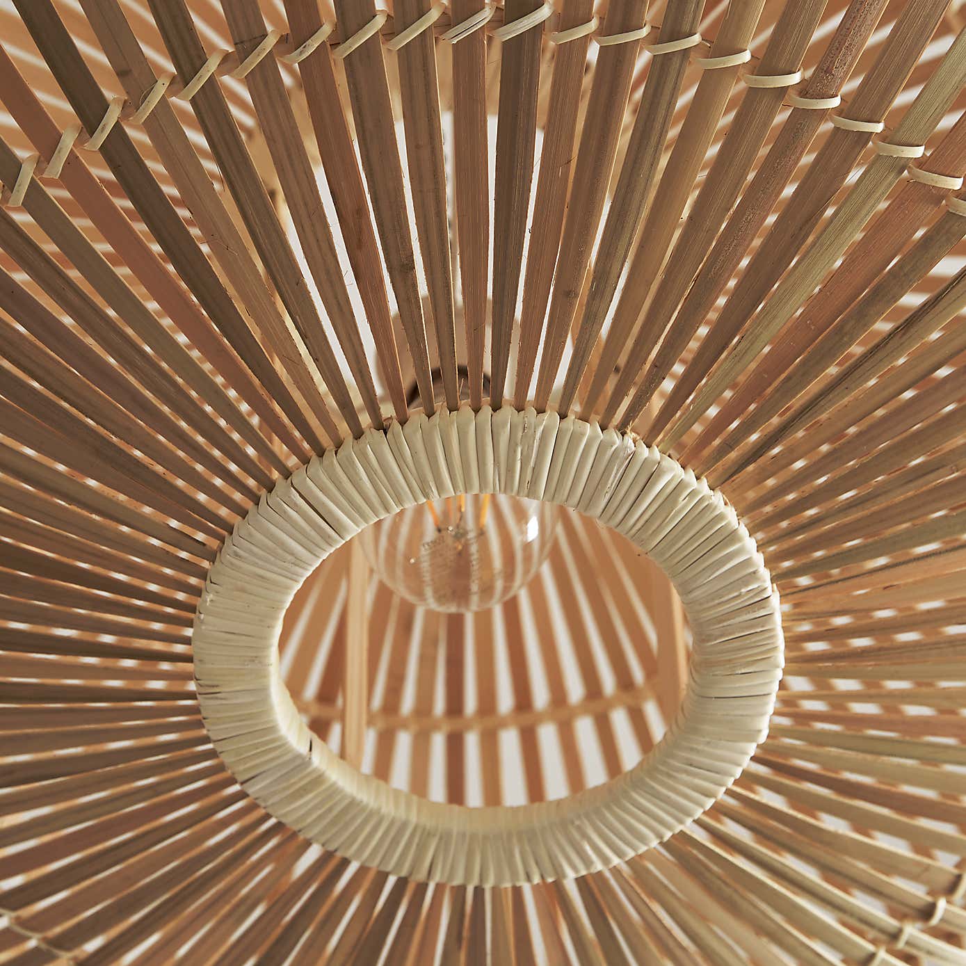 Abrielle Bamboo Easy Fit Pendant Shade