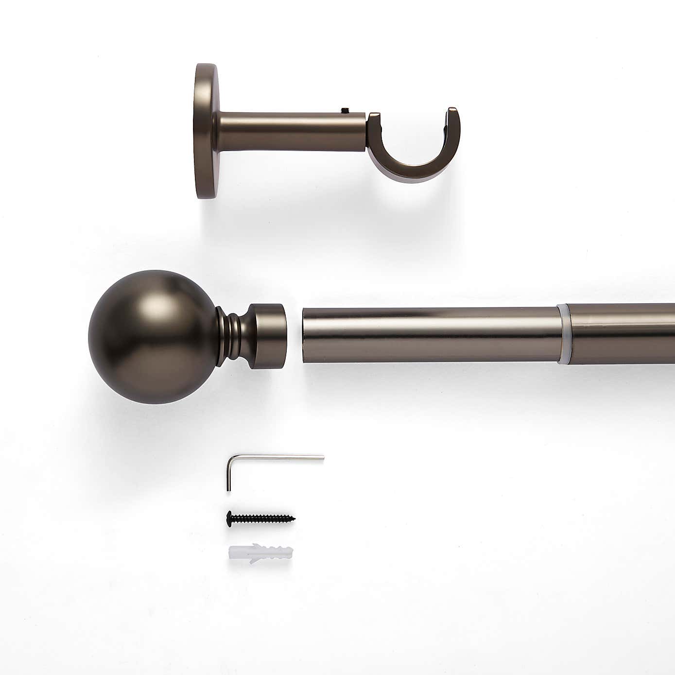 Ashton Metal Extendable Eyelet Curtain Pole