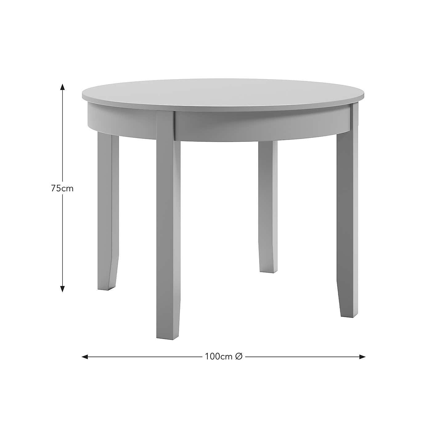 Lynton Round 4 Seater Dining Table