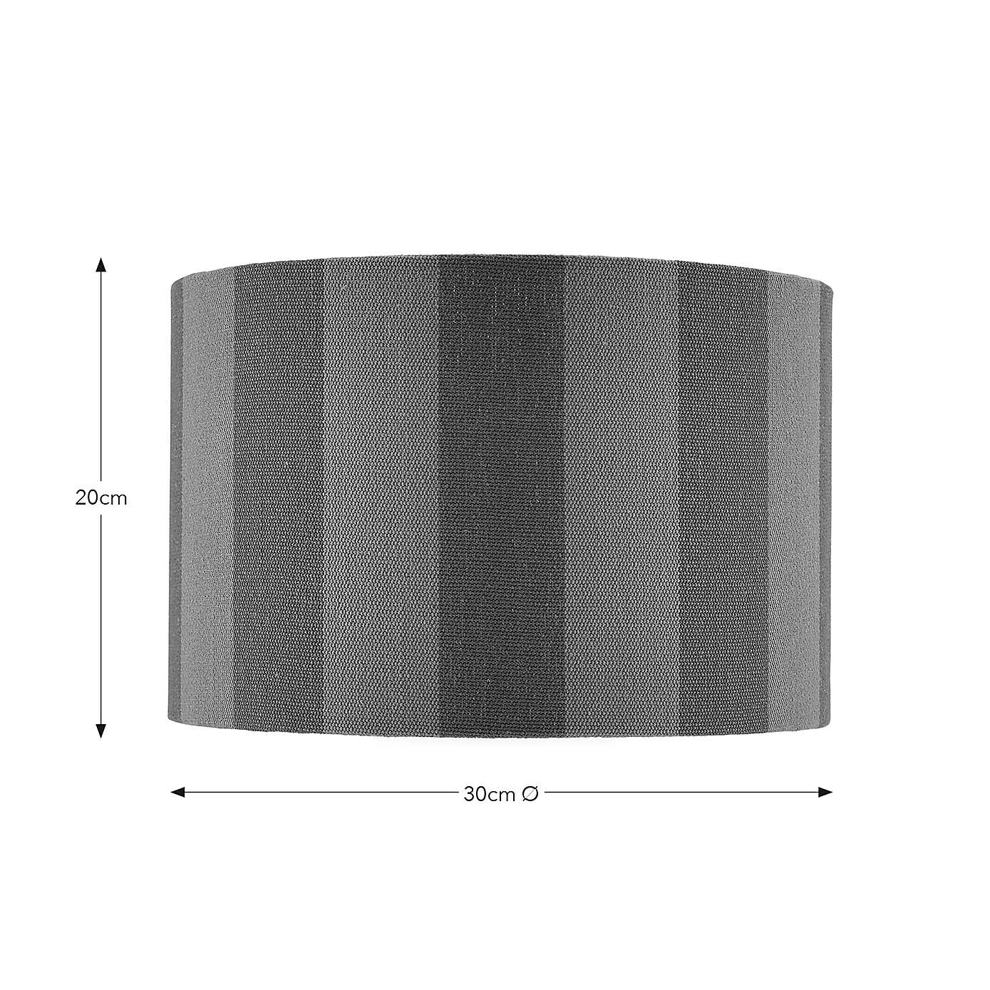 Beatrice Stripe Drum Lamp Shade