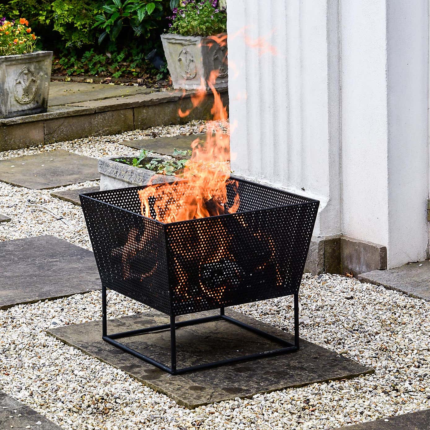 Norfolk Outdoor Black Iron Firebowl