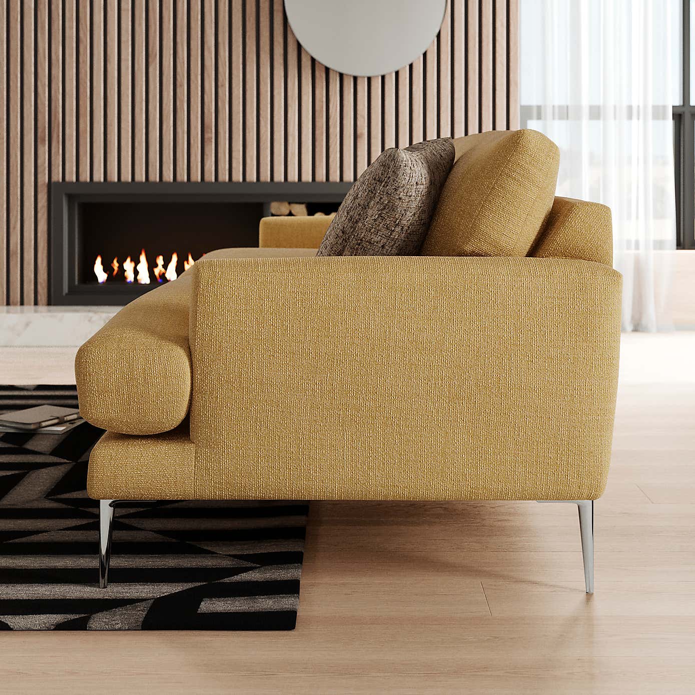 Lawson Chunky Tonal Weave 4 Seater Sofa