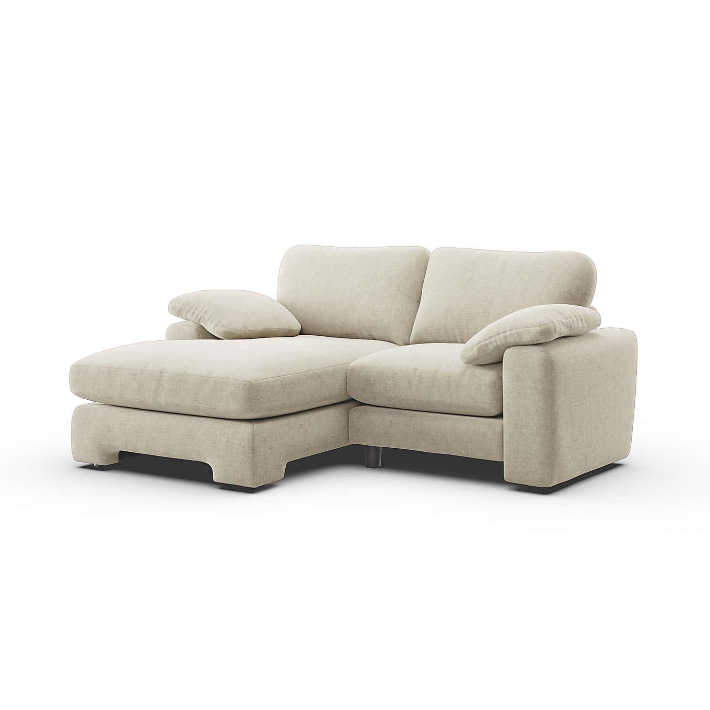 Magnus Soft Textured Chenille Corner Chaise Sofa