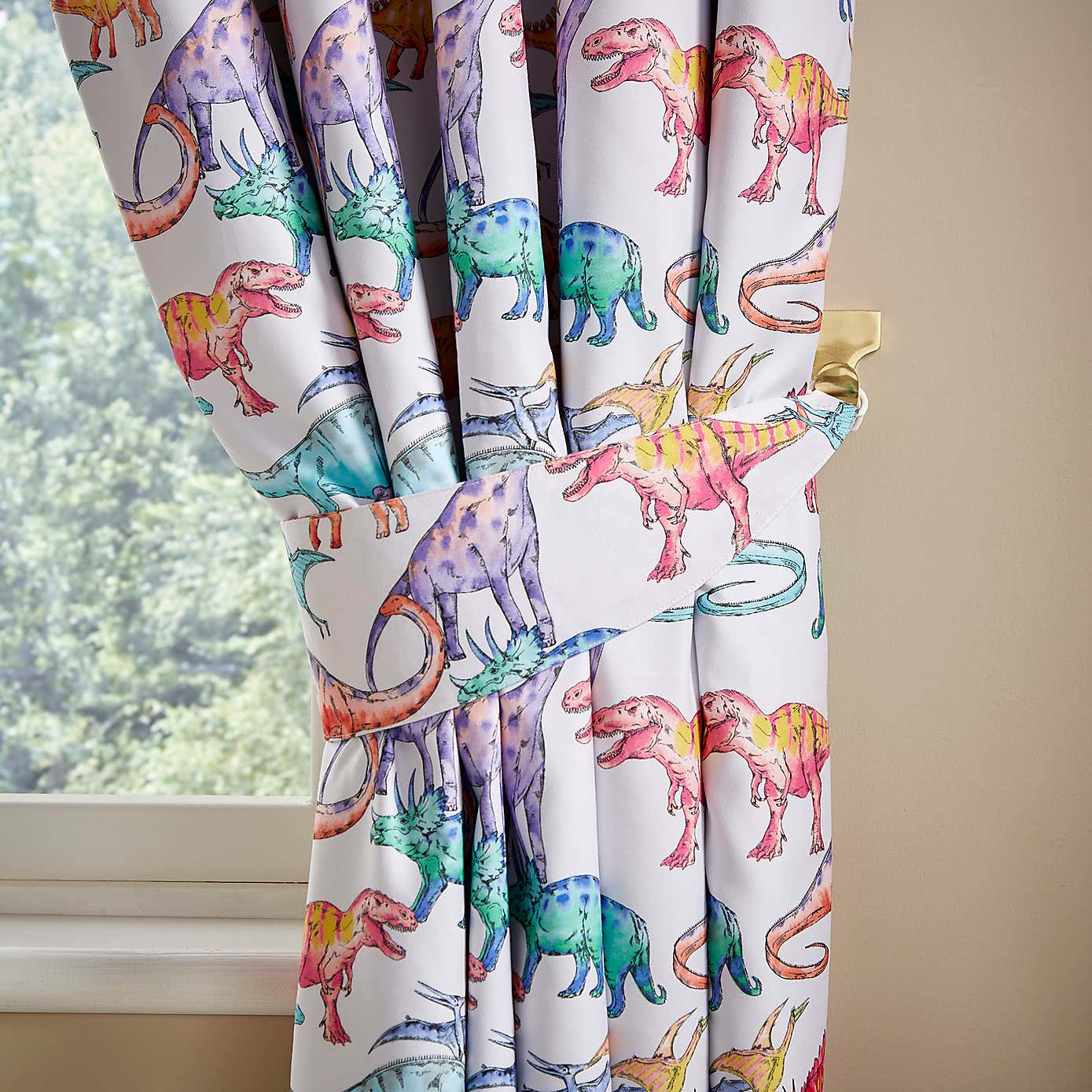 Dinosaurs Gallery Eyelet Curtains