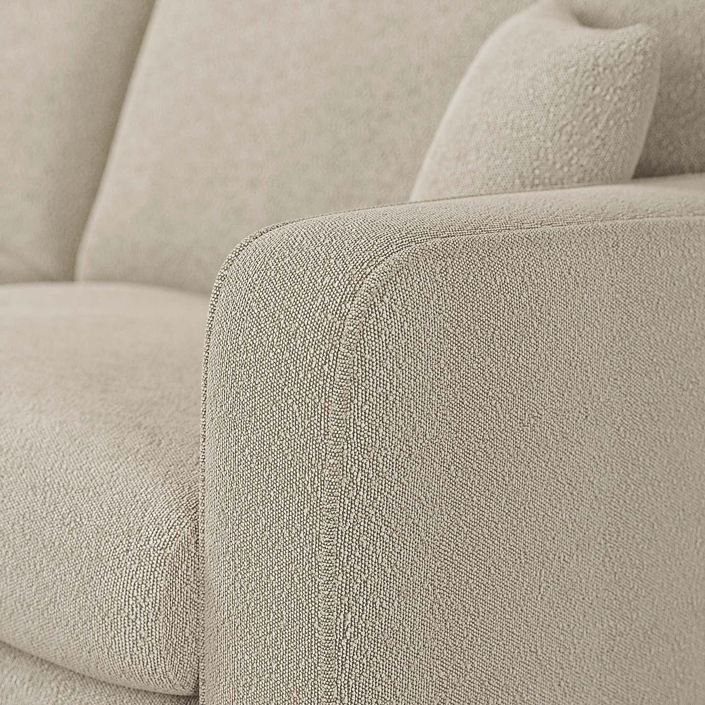 Carson Tonal Boucle 4 Seater Sofa