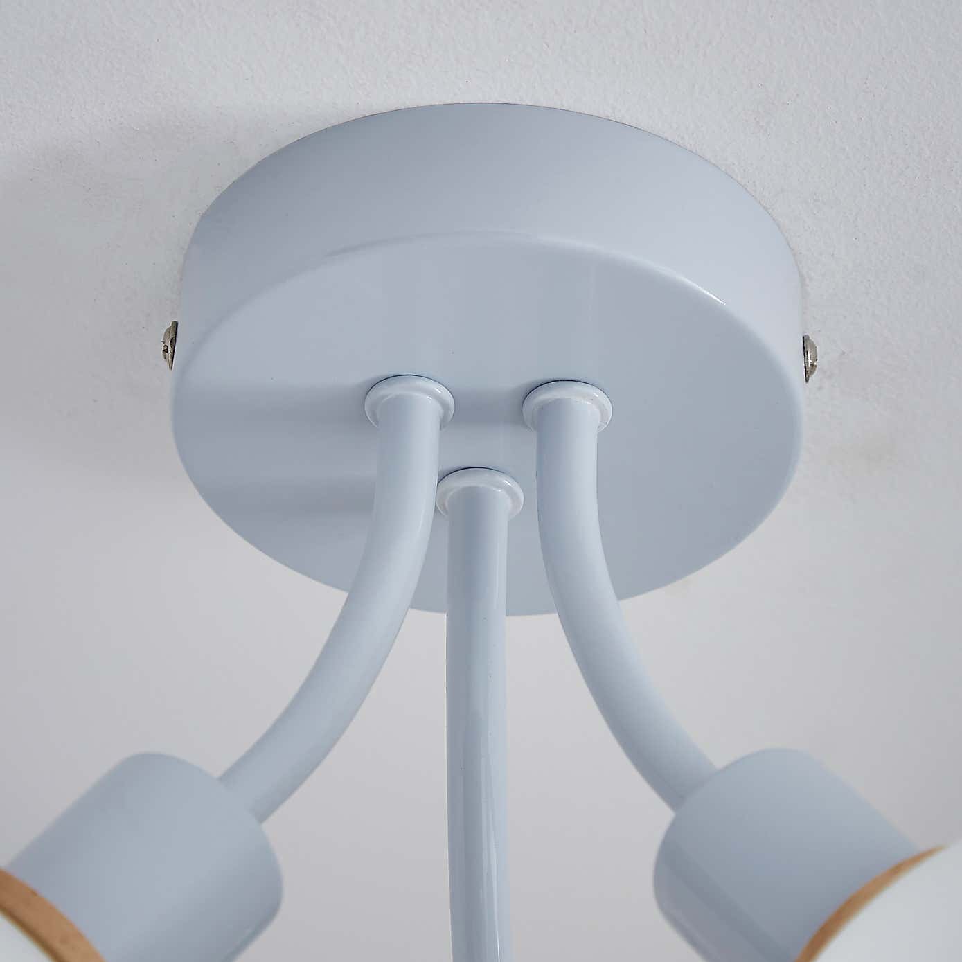 Elements Bailey 3 Light Flush Ceiling Light