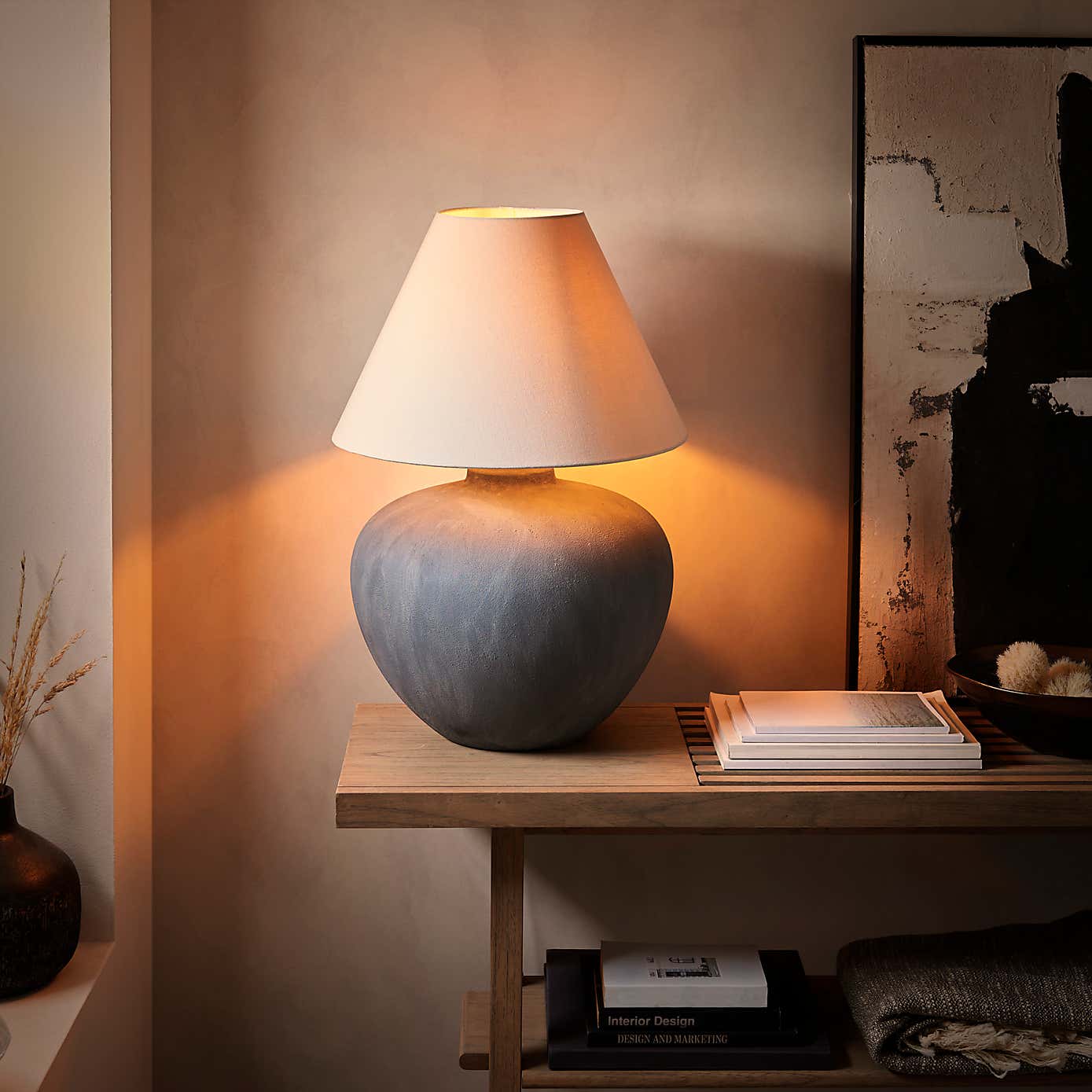 Hereford Mid Century Ceramic Table Lamp