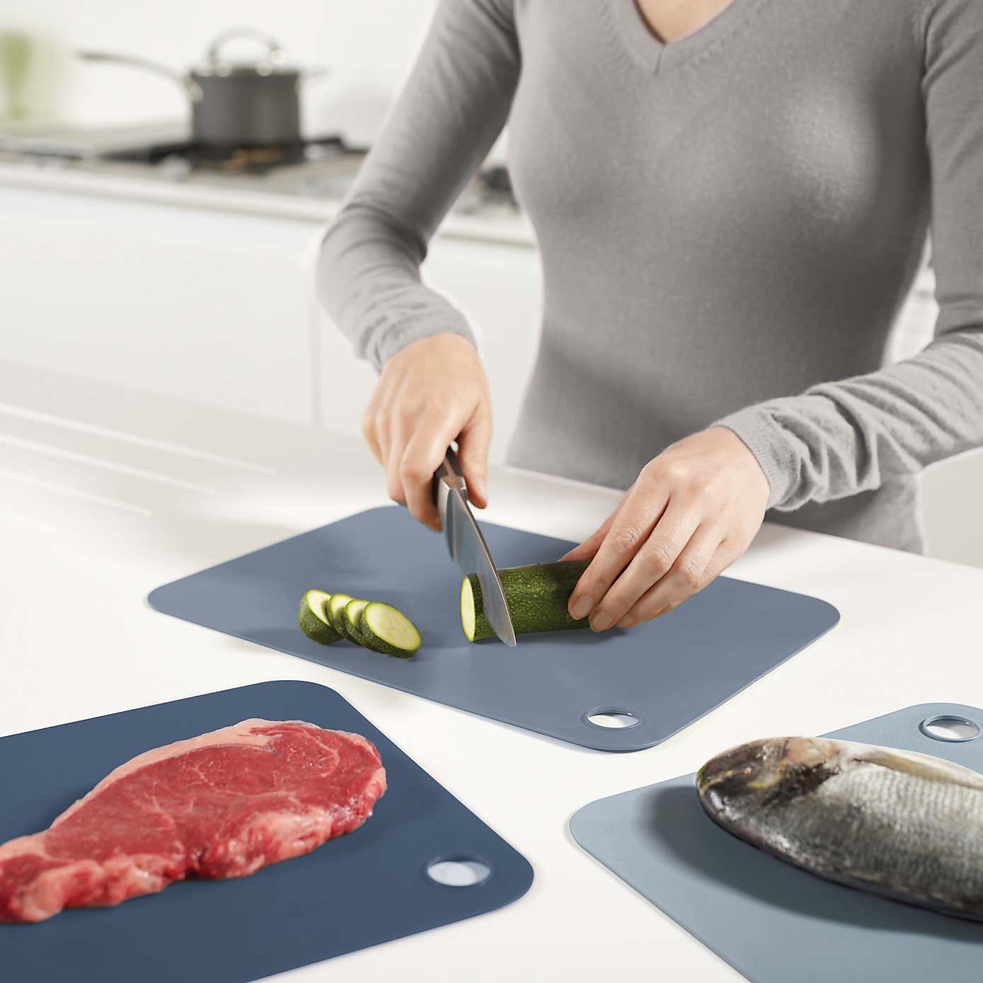 Set of 3 Pop™ Blue Chopping Mat