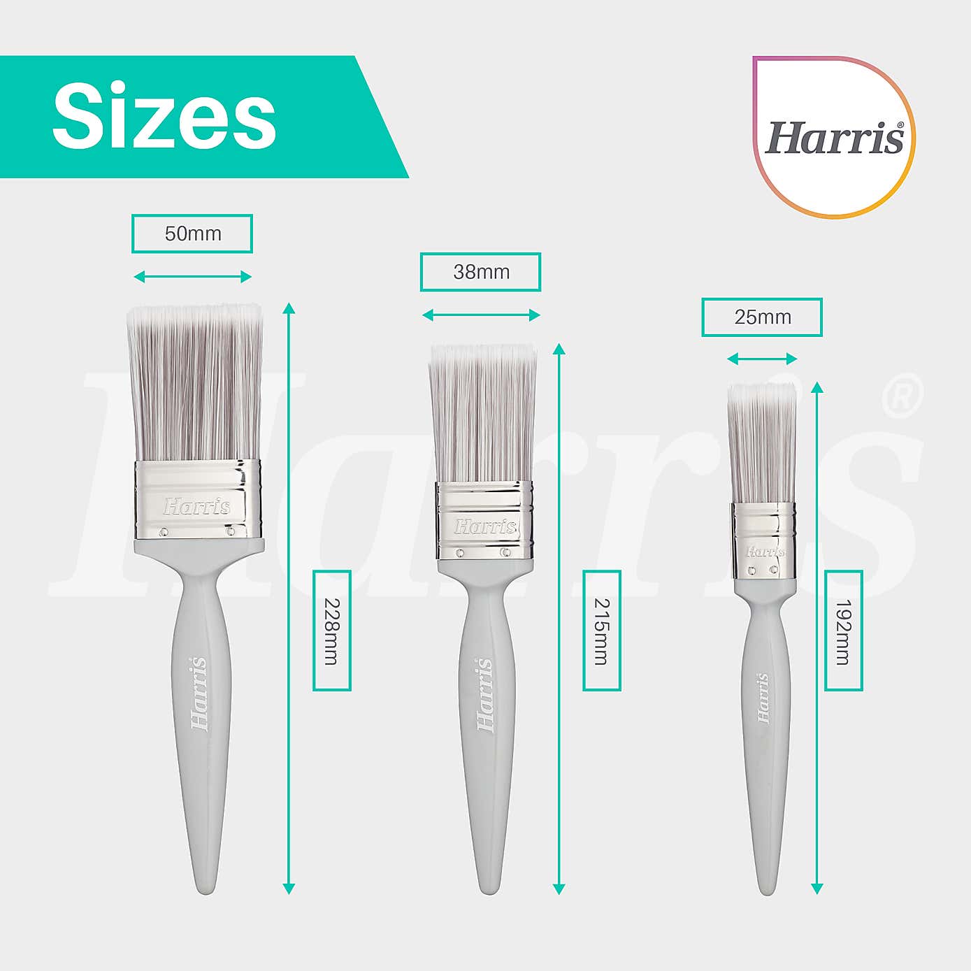 Essentials Walls & Ceiling Paint Brush 3 Pack