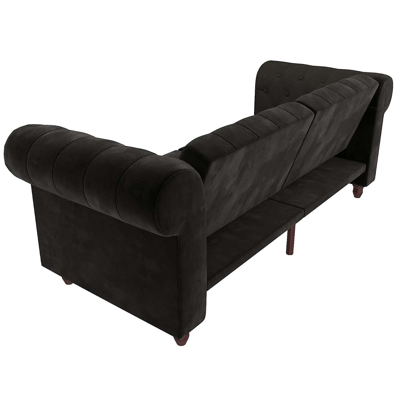 Felix Velvet Chesterfield Double Sofa Bed