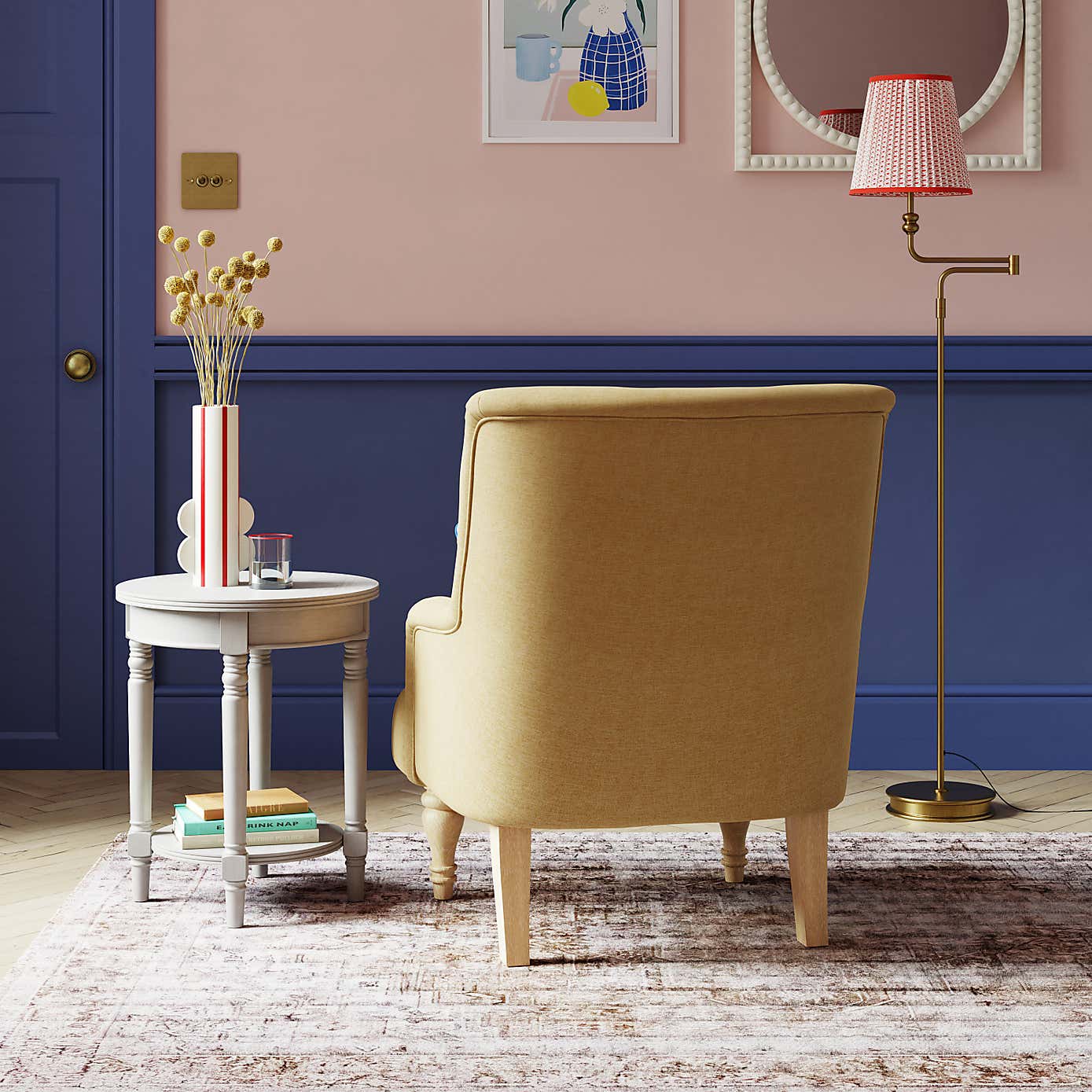 Arianna Button Back Accent Chair