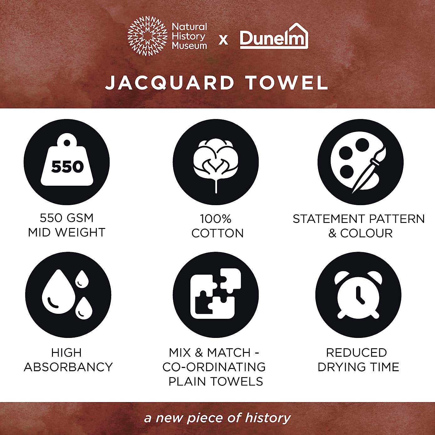 Coral Velour Jacquard Cotton Towel