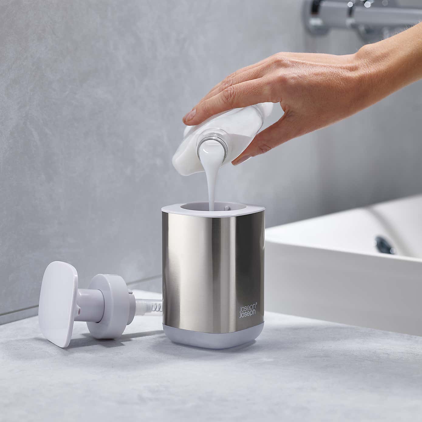 Presto Steel Soap Dispenser White