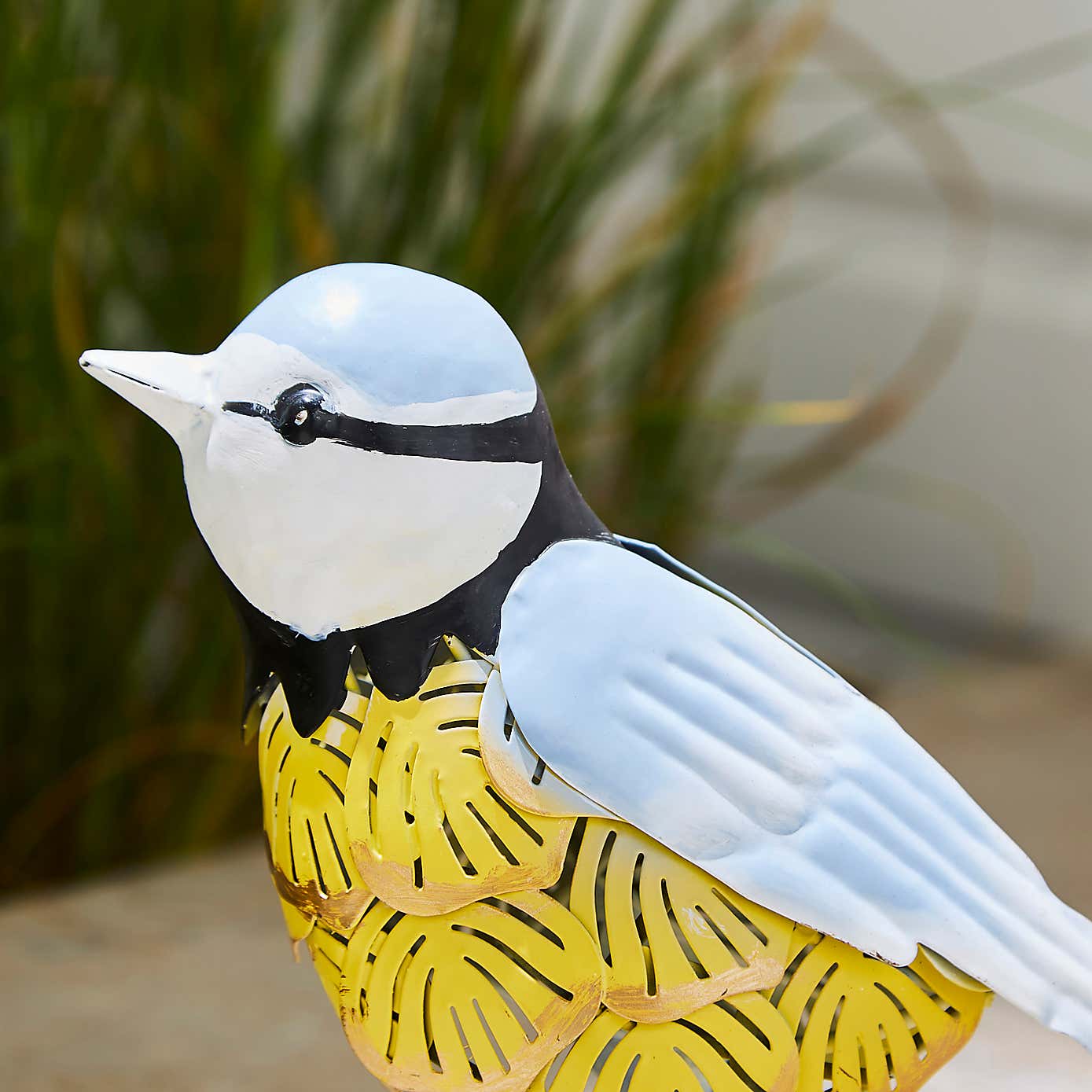 Metal Blue Goldfish Decor