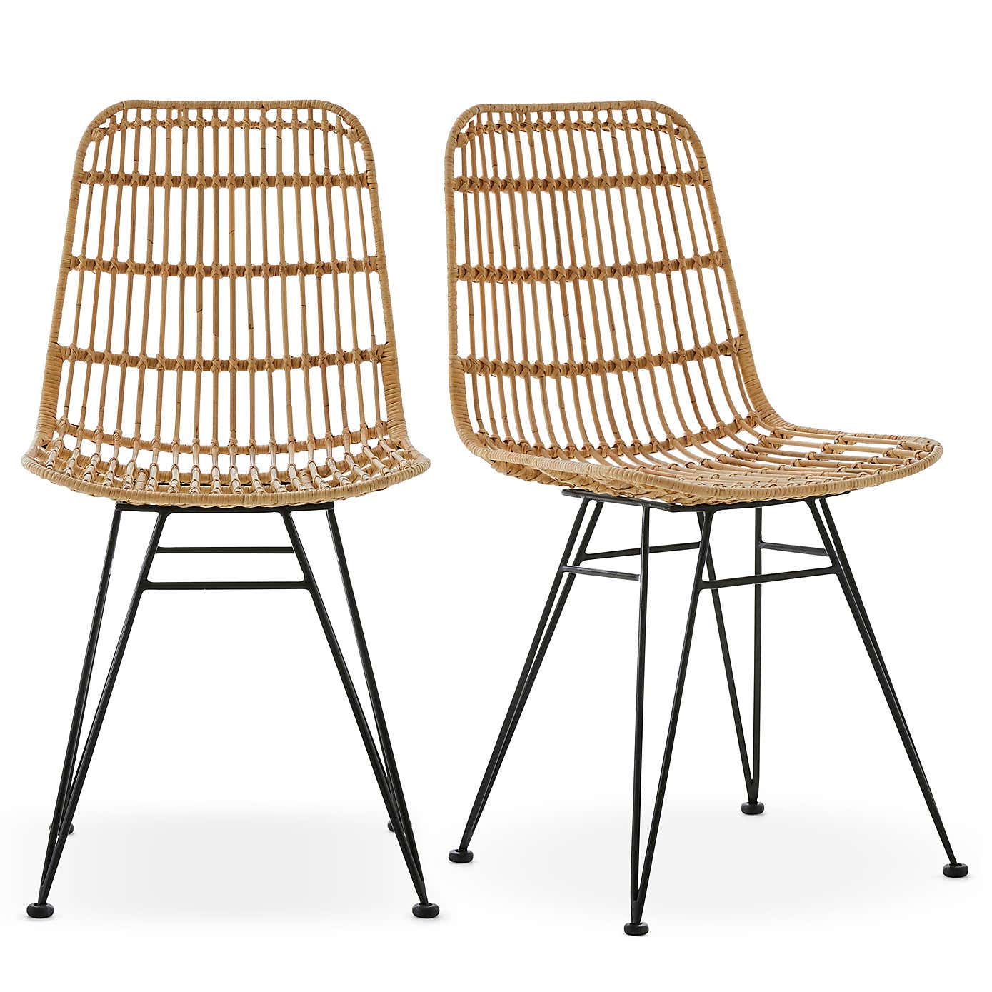 Pax Pair of Rattan Dining Chairs