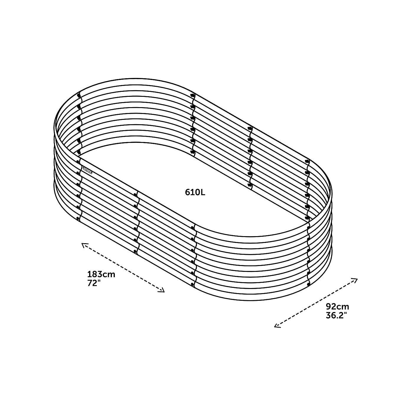 VegTrug VegTub Modular Metal Raised Bed Kit