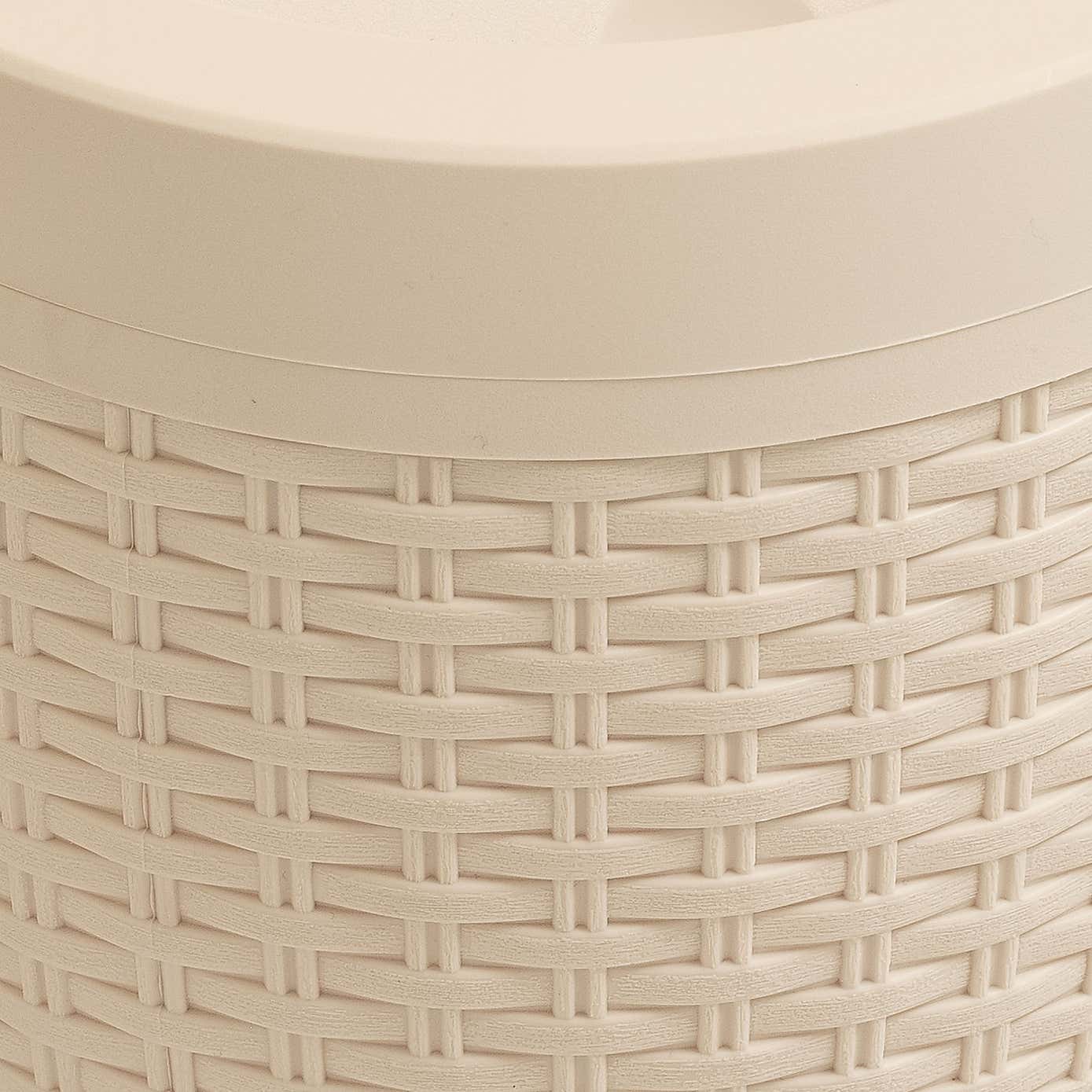 Addis Hessian Swing Lid Bathroom Bin