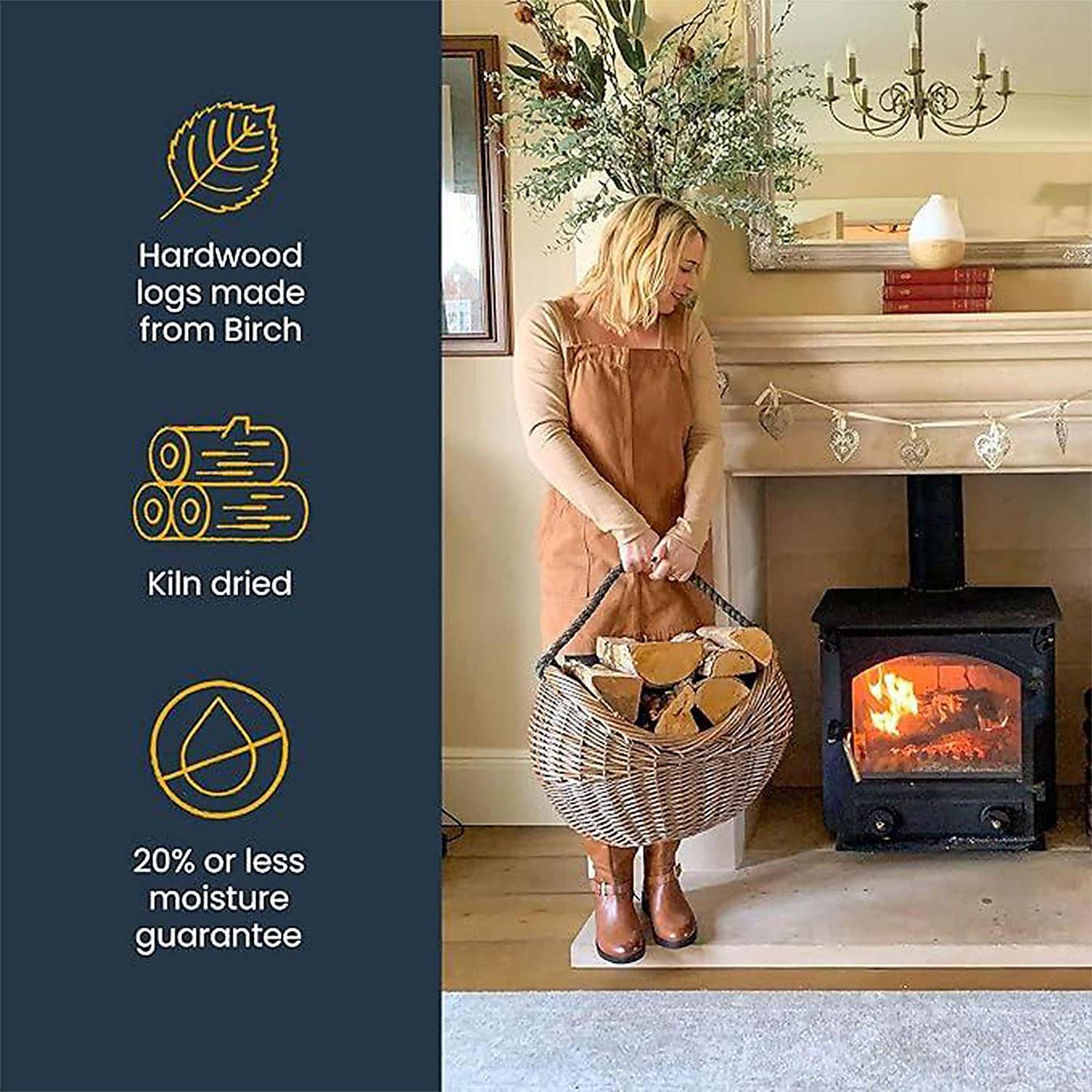 Ecoblaze Kiln Dried Firewood, 20L