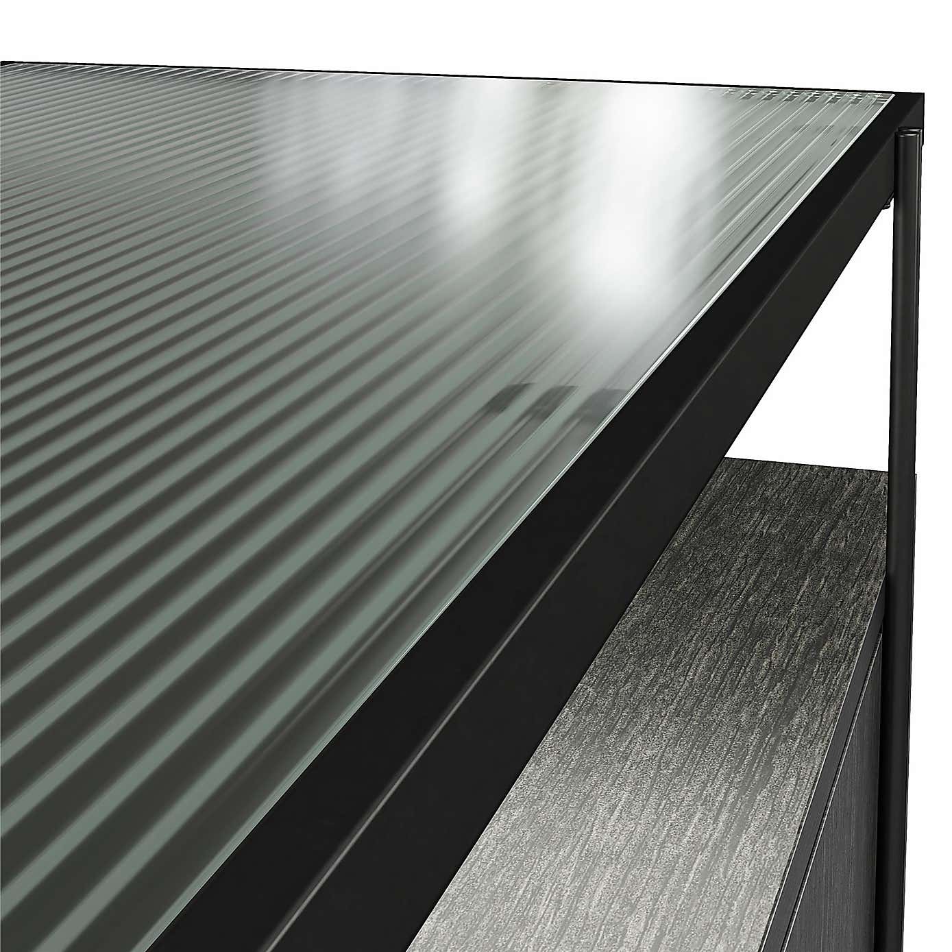 Wainwright Bar Cabinet, Black Oak