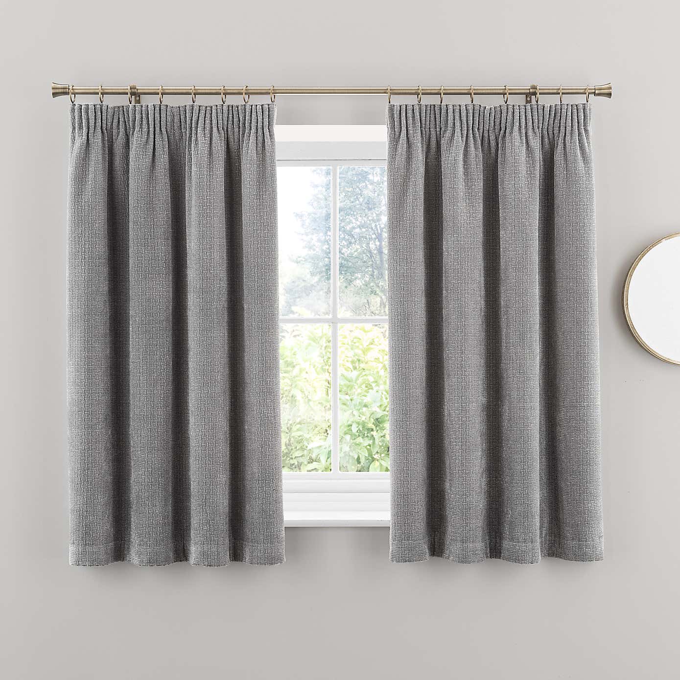 Alayna Chenille Pencil Pleat Curtains