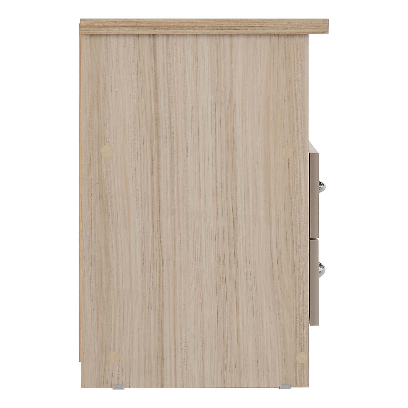 Nevada 2 Drawer Bedside Table