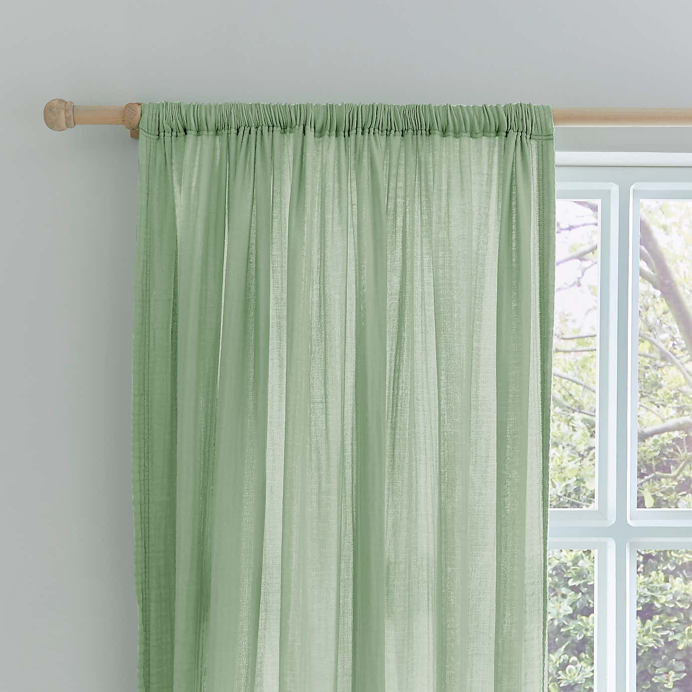 Cotton Muslin Eyelet Curtains