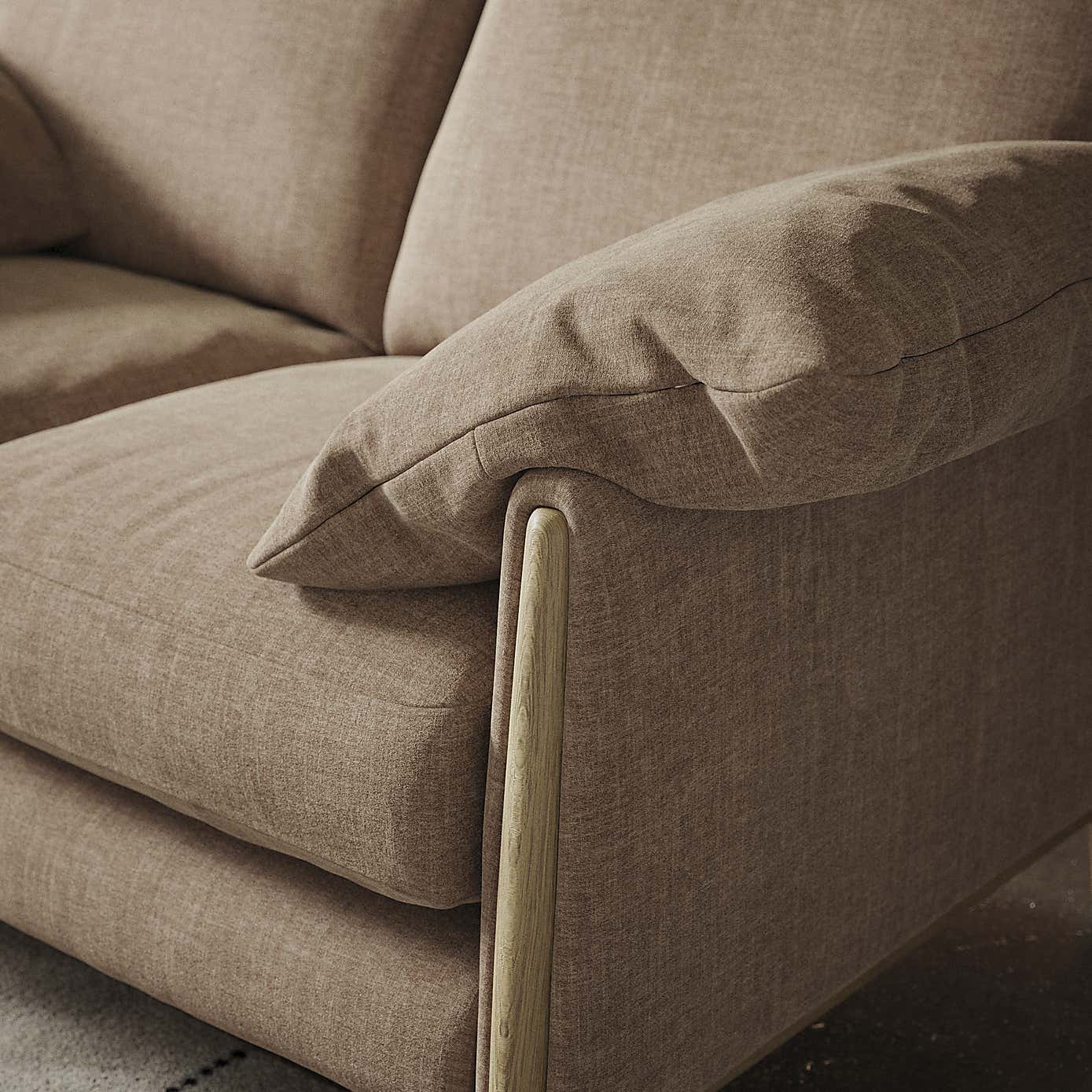 Hector Tonal Plush Chenille 2 Seater Sofa