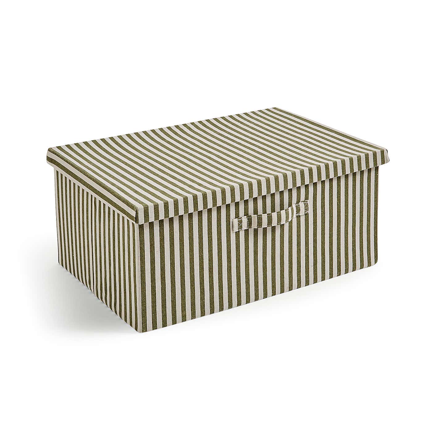 Striped Foldable Storage Box