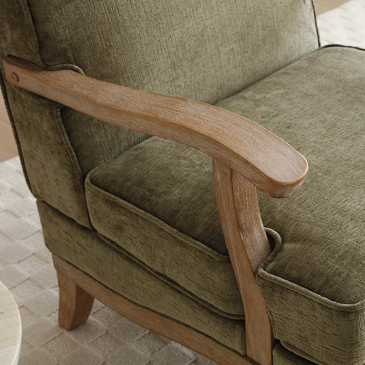 Esme Distressed Chenille Occasional Chair