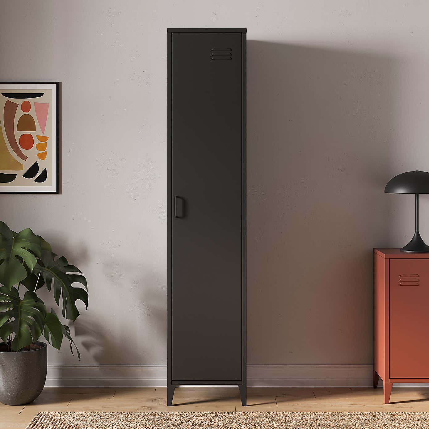 Helga Metal Slim Cupboard