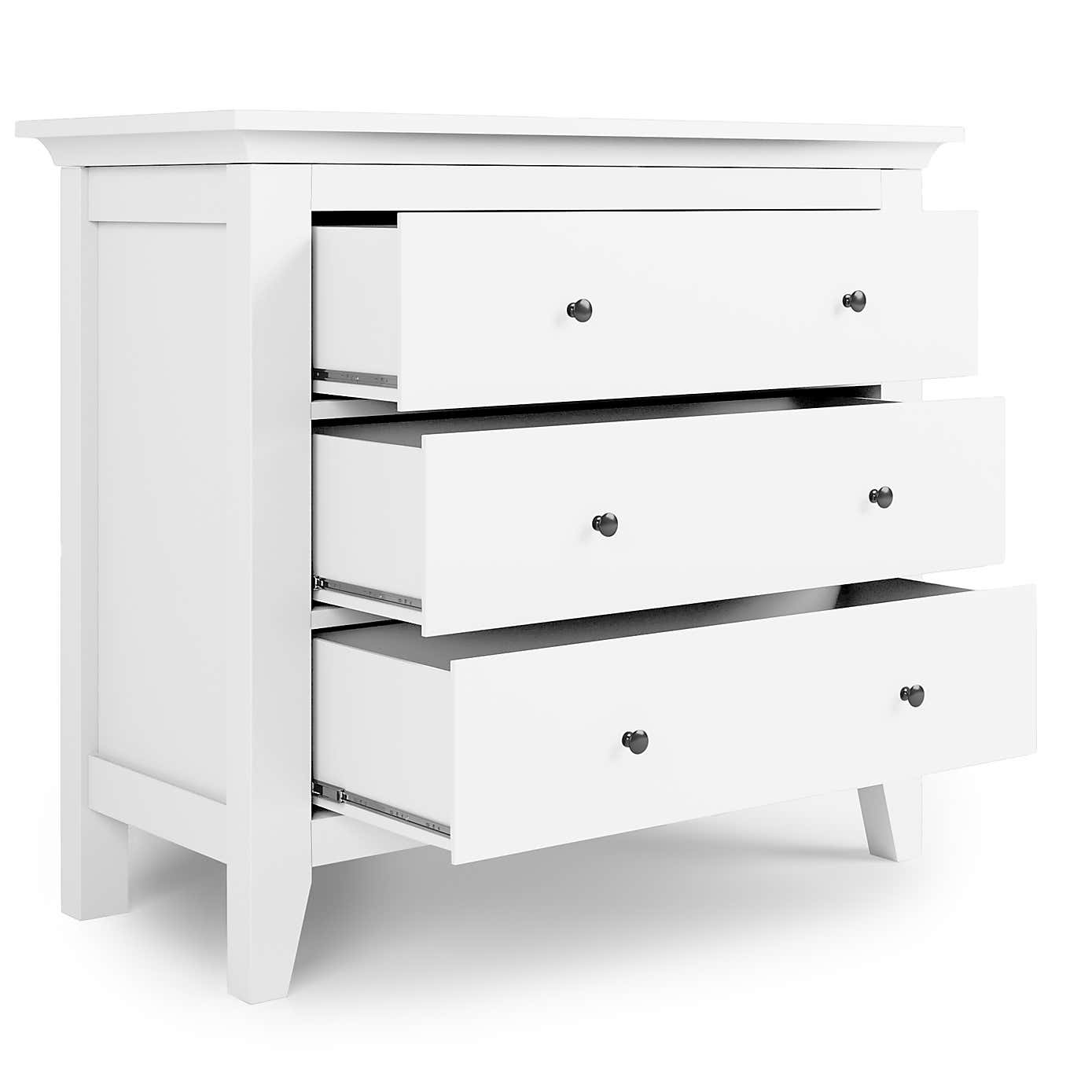 Lynton Grey 3 Drawer Chest