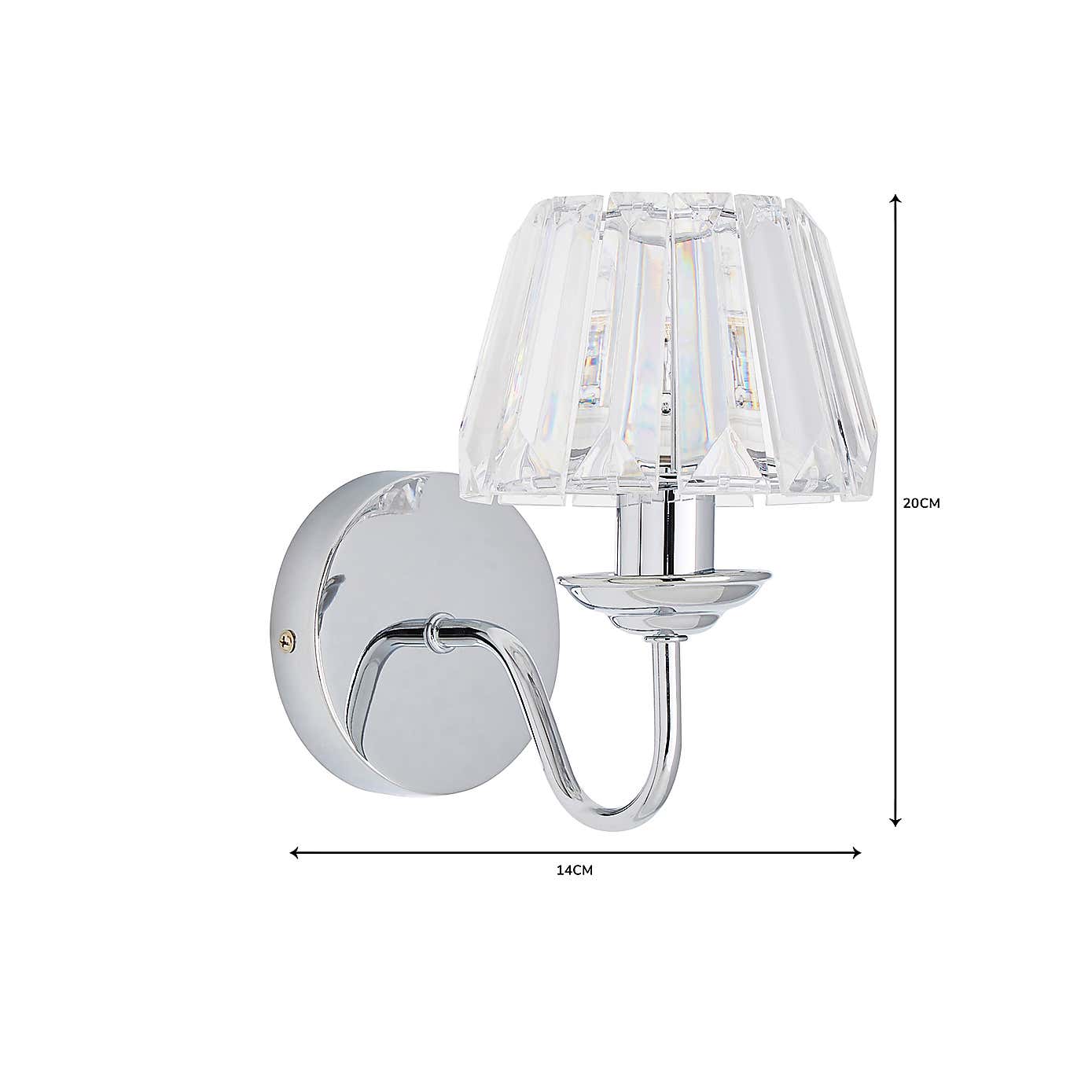 Paloma Glass Wall Light