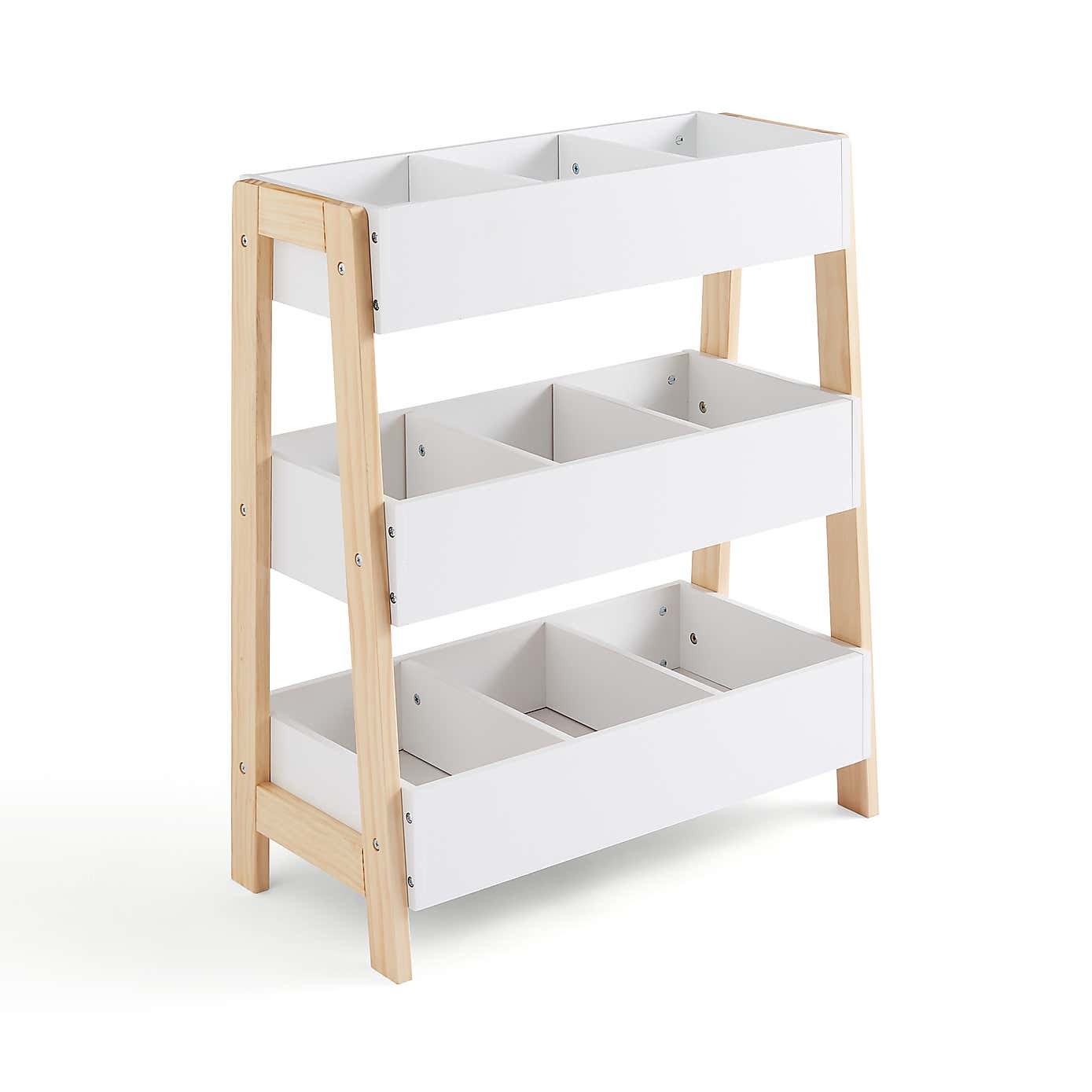 Kids Wooden Toy Storage Organiser