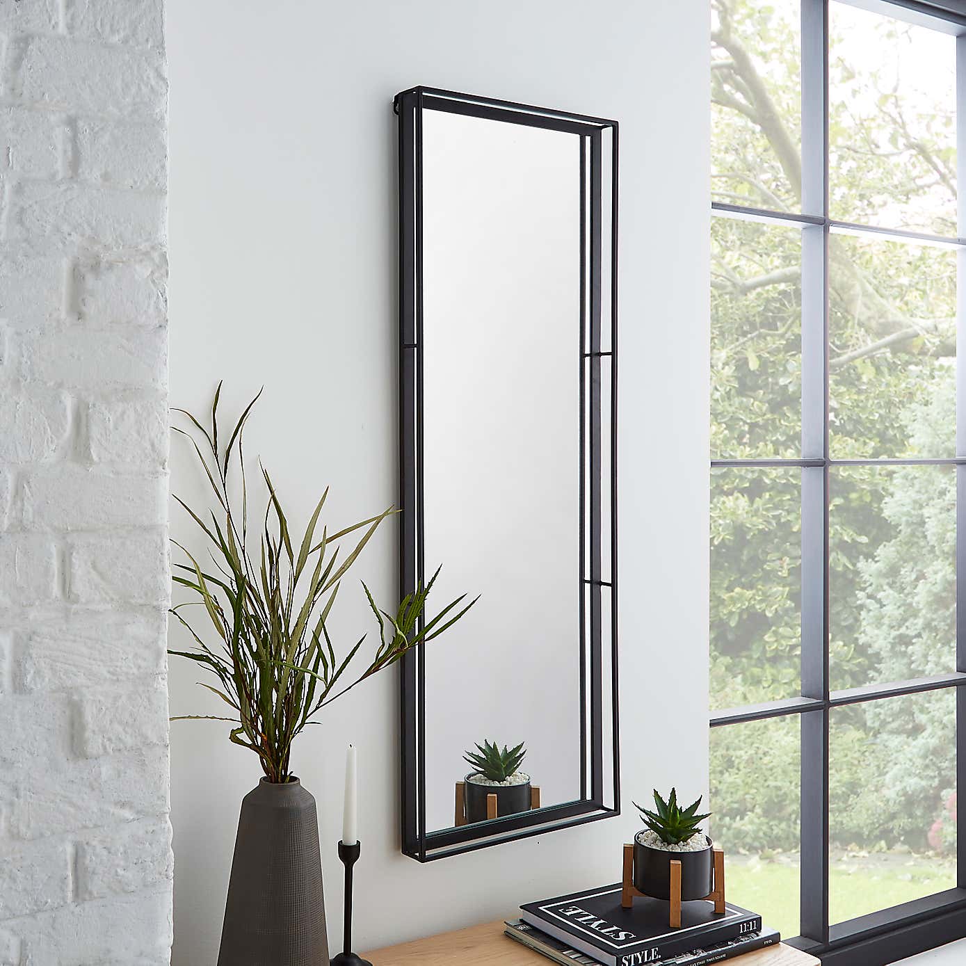 London Rectangle Indoor Outdoor Full Length Wall Mirror