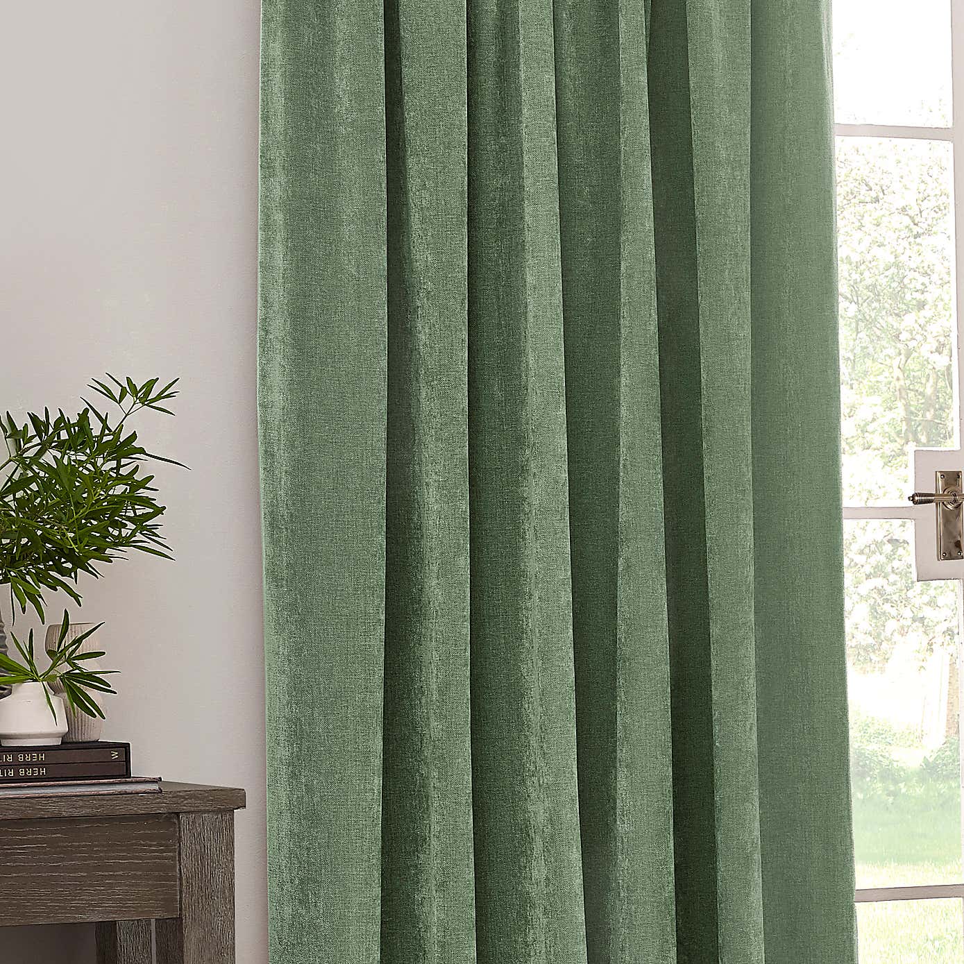 Yard Heavy Chenille Pencil Pleat Curtains