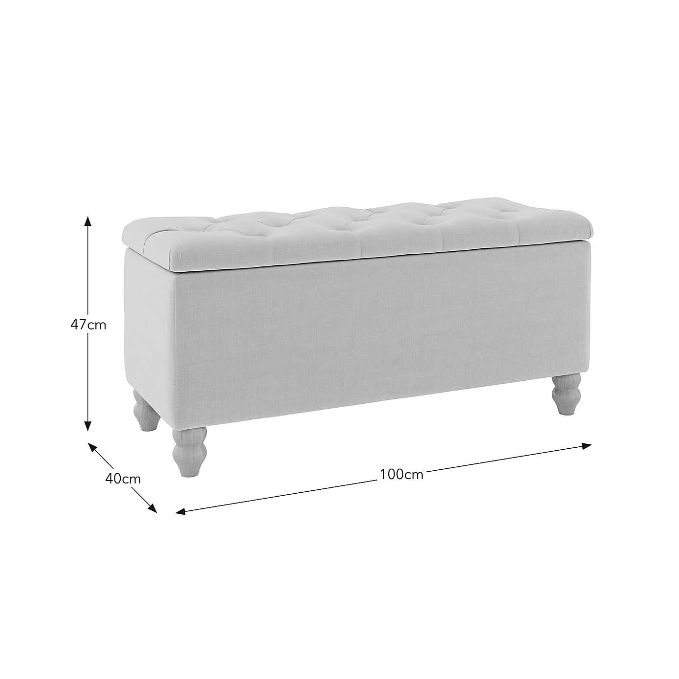 Arriana Velvet End of Bed Ottoman