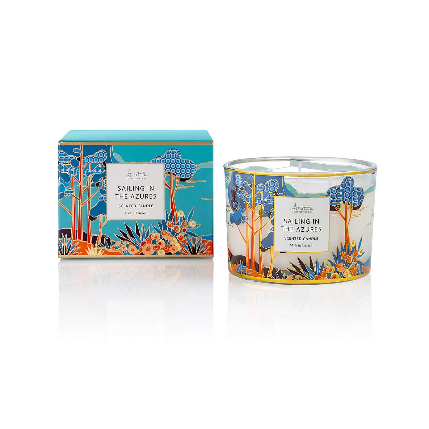 The London Wax Co Sailing In The Azures Multi Wick Candle