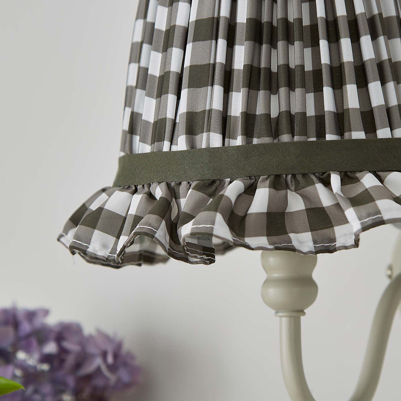 Carys Frilled Gingham Lamp Shade
