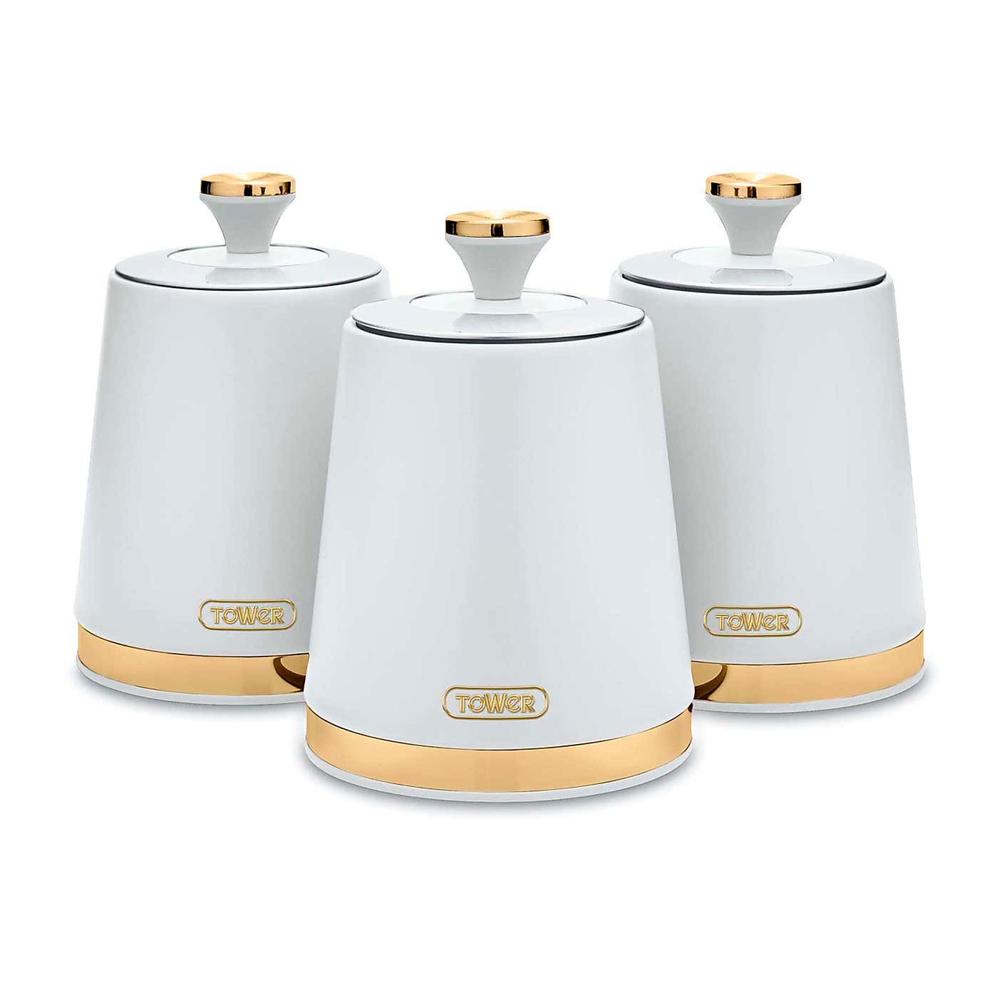 Tower Set of 3 Cavaletto Canisters