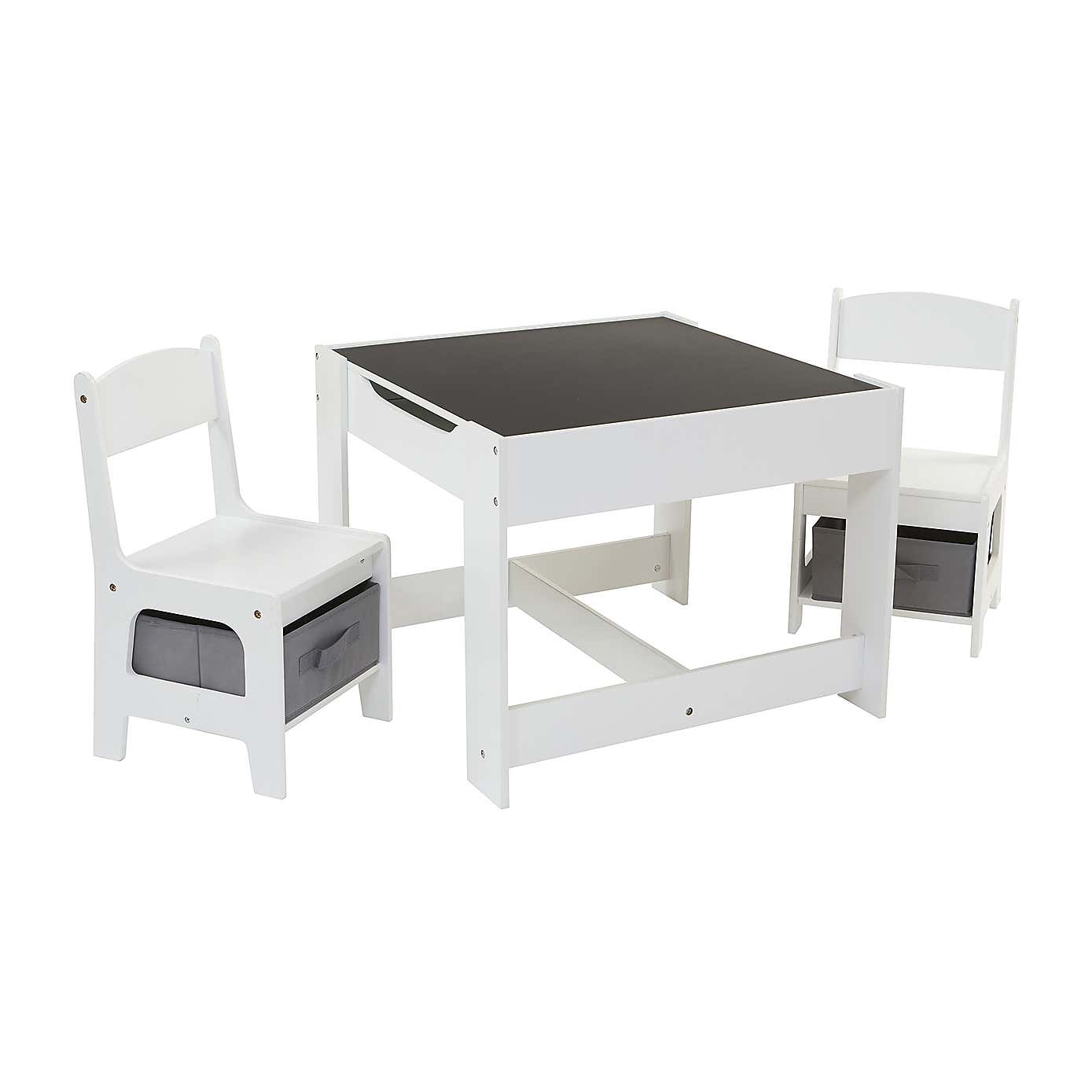 Liberty House Table And Two Chairs Set With Two Storage Boxes