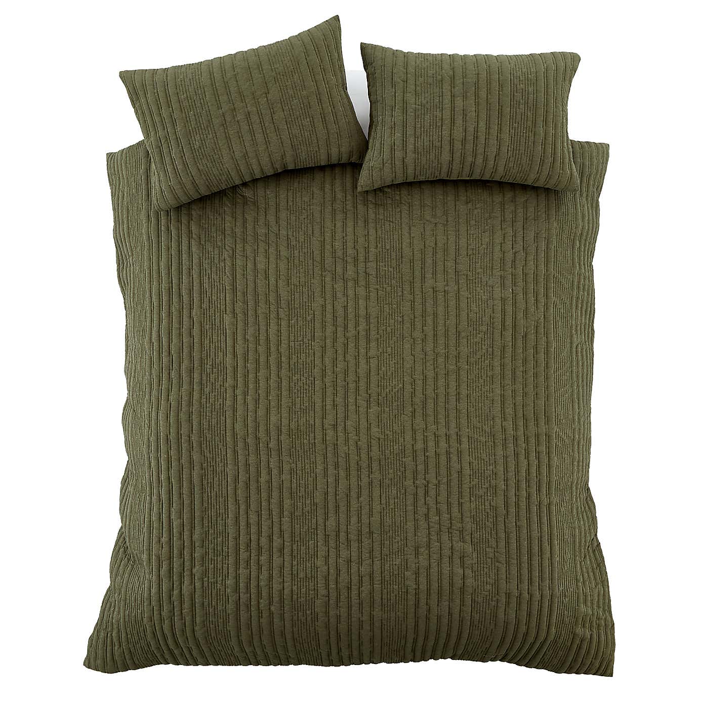 Pineapple Elephant Tamba Jersey Stripe Duvet Cover and Pillowcase Set