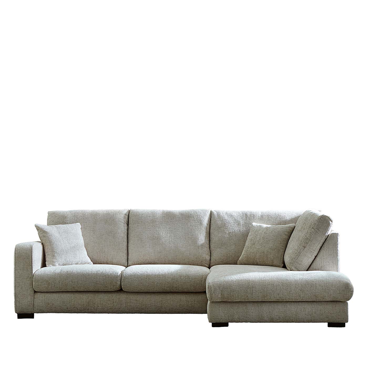 Carson Chunky Chenille Right Hand Corner Sofa