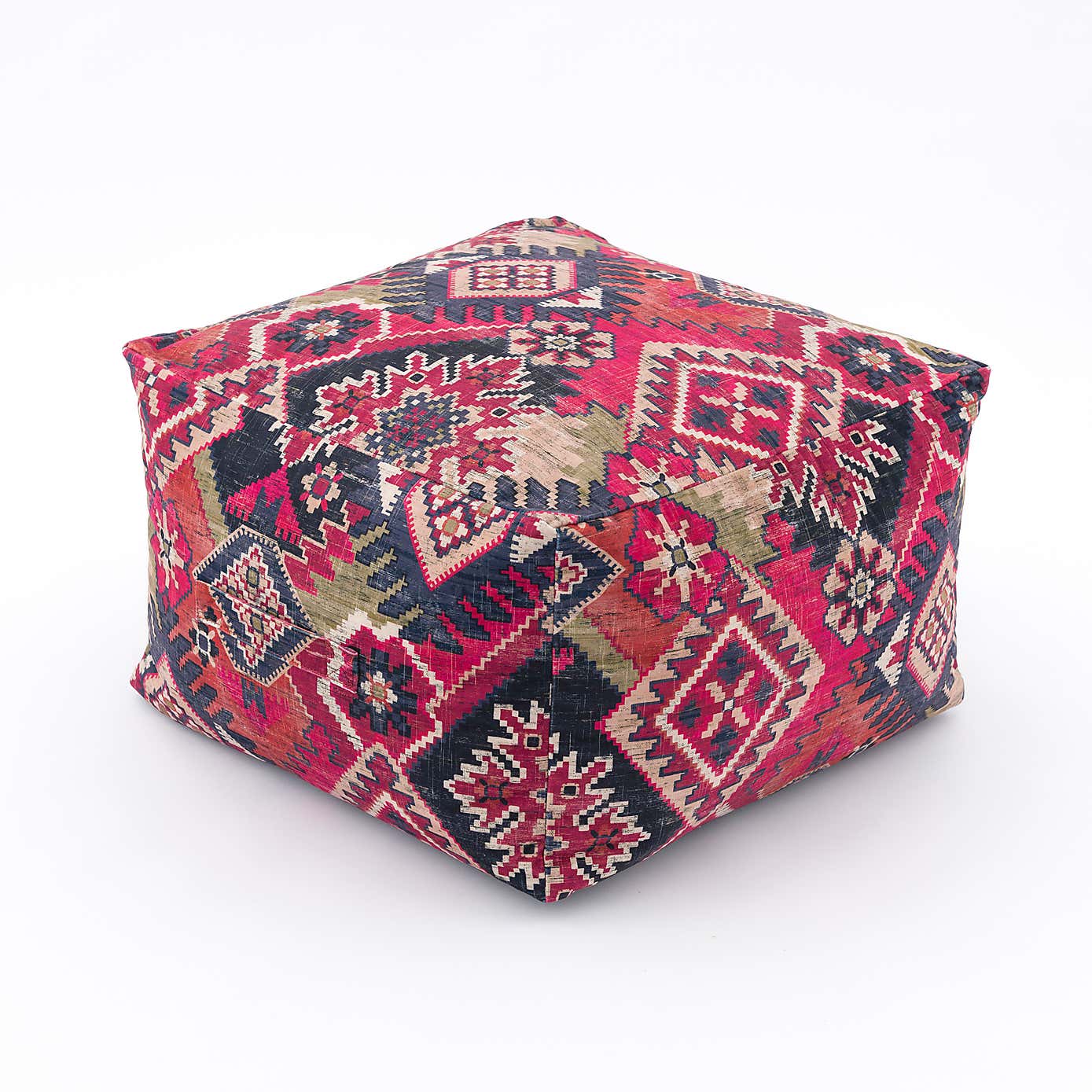 Hester Kilim Cube Pouffe