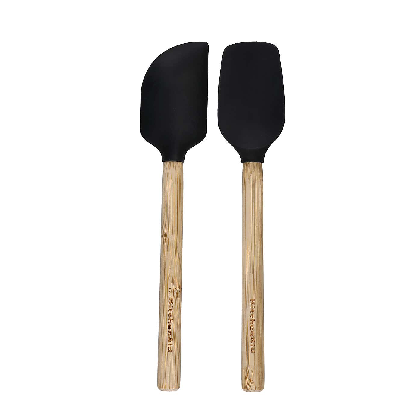 KitchenAid Mini Bamboo 2 Piece Silicone Spatula Set