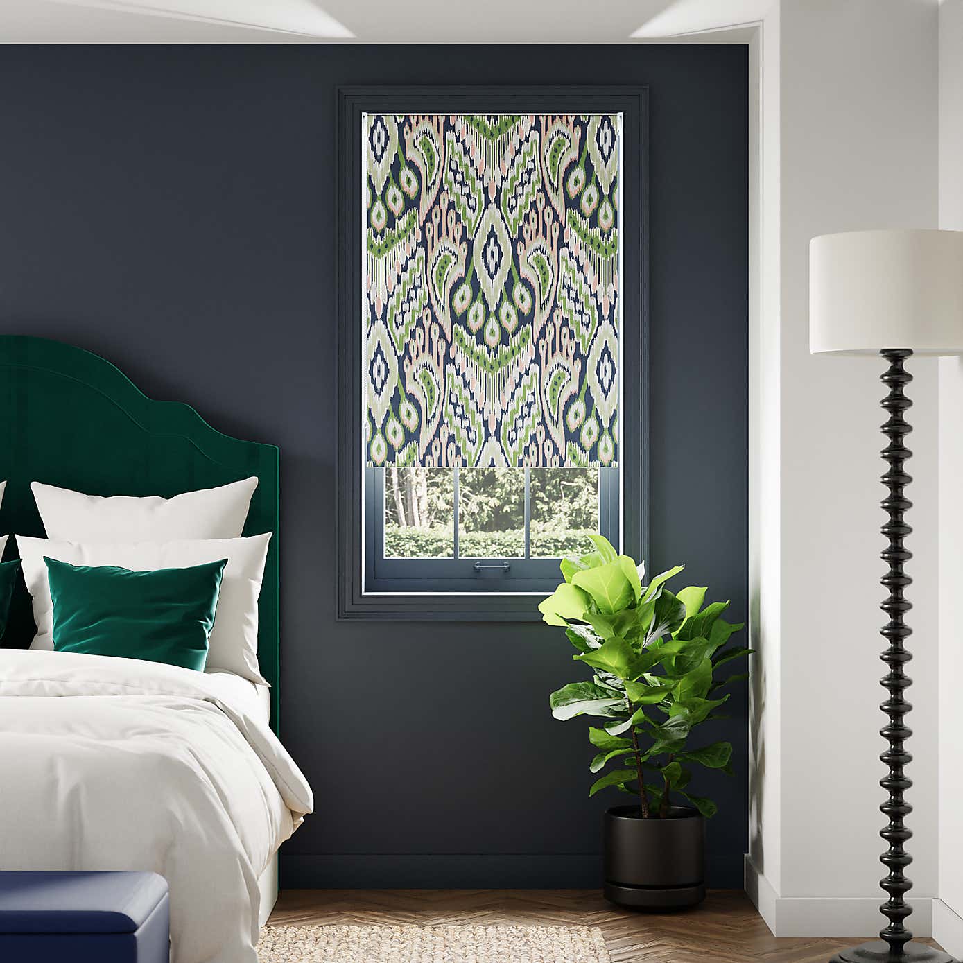 Ikat Global Blackout Roller Blind