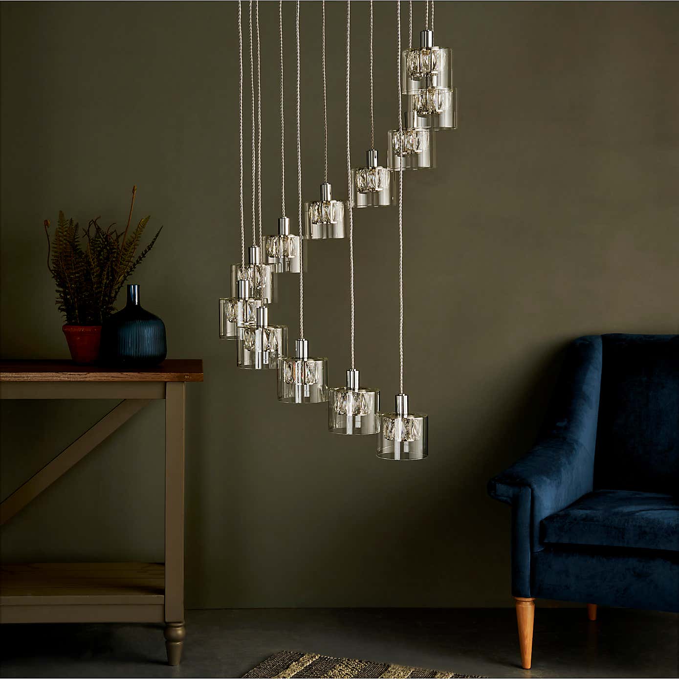 Armory Drop 12 Light 71cm Chandelier