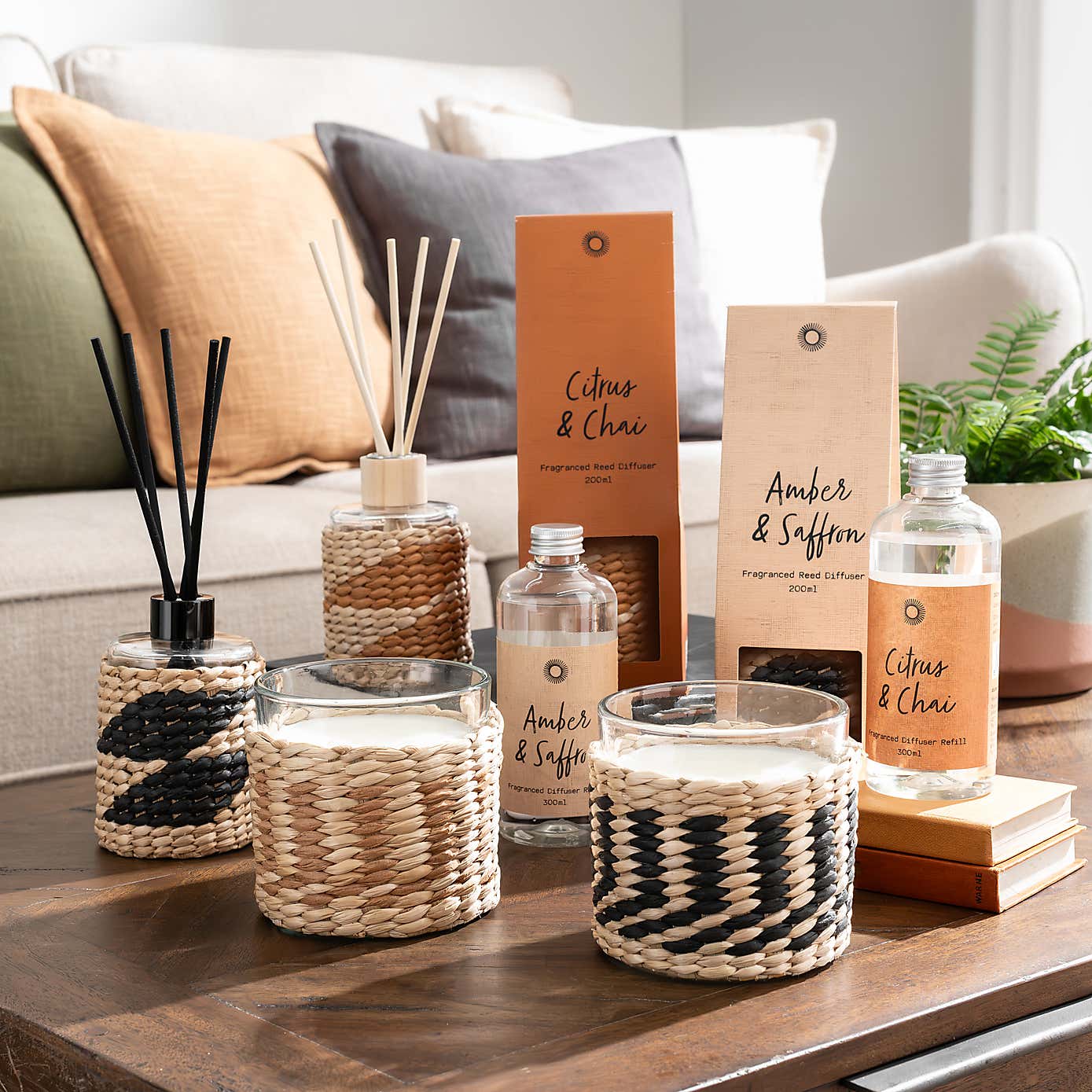 Woven Citrus & Chai Multi Wick Candle