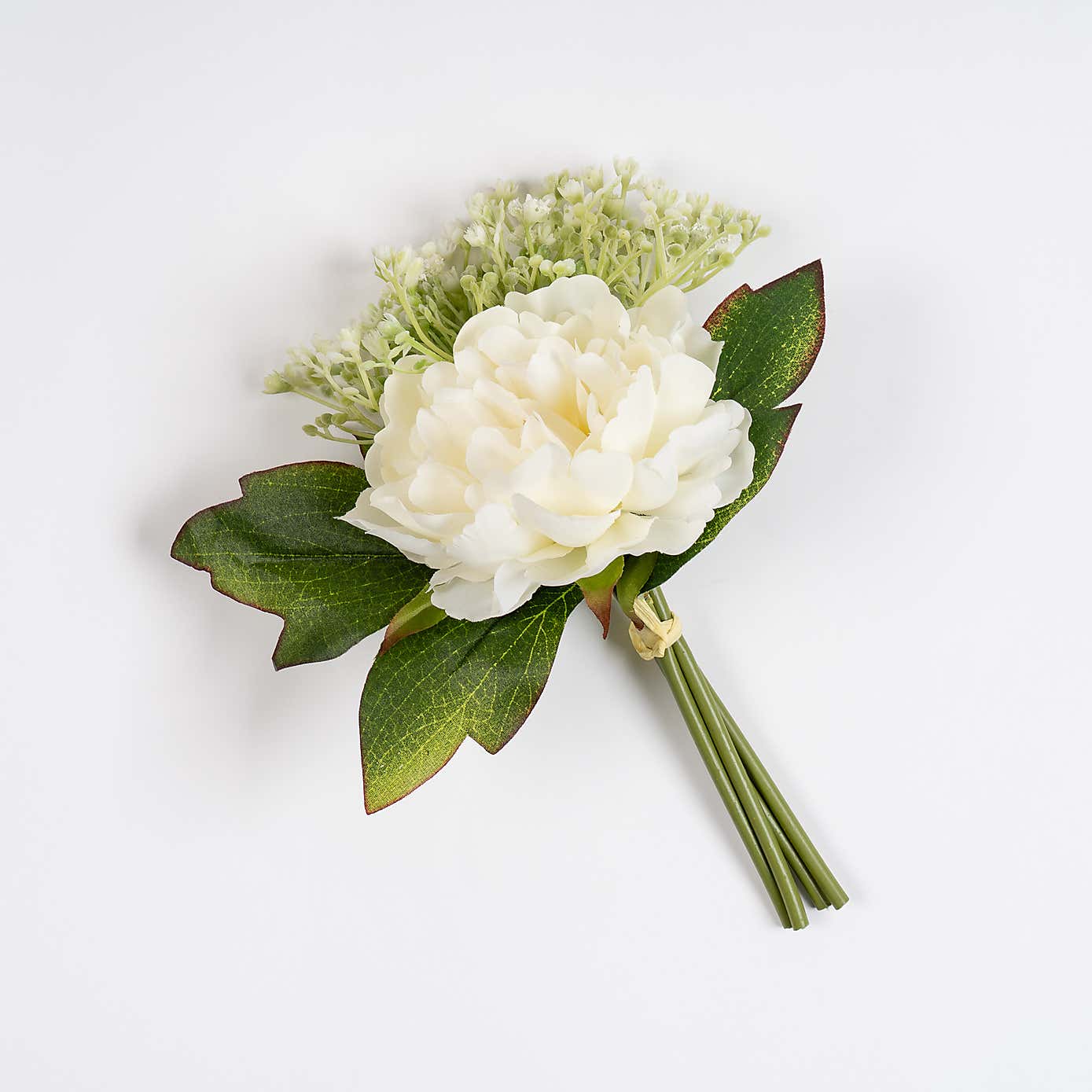 Set of 6 Artificial Peony & Gypsophila Posies