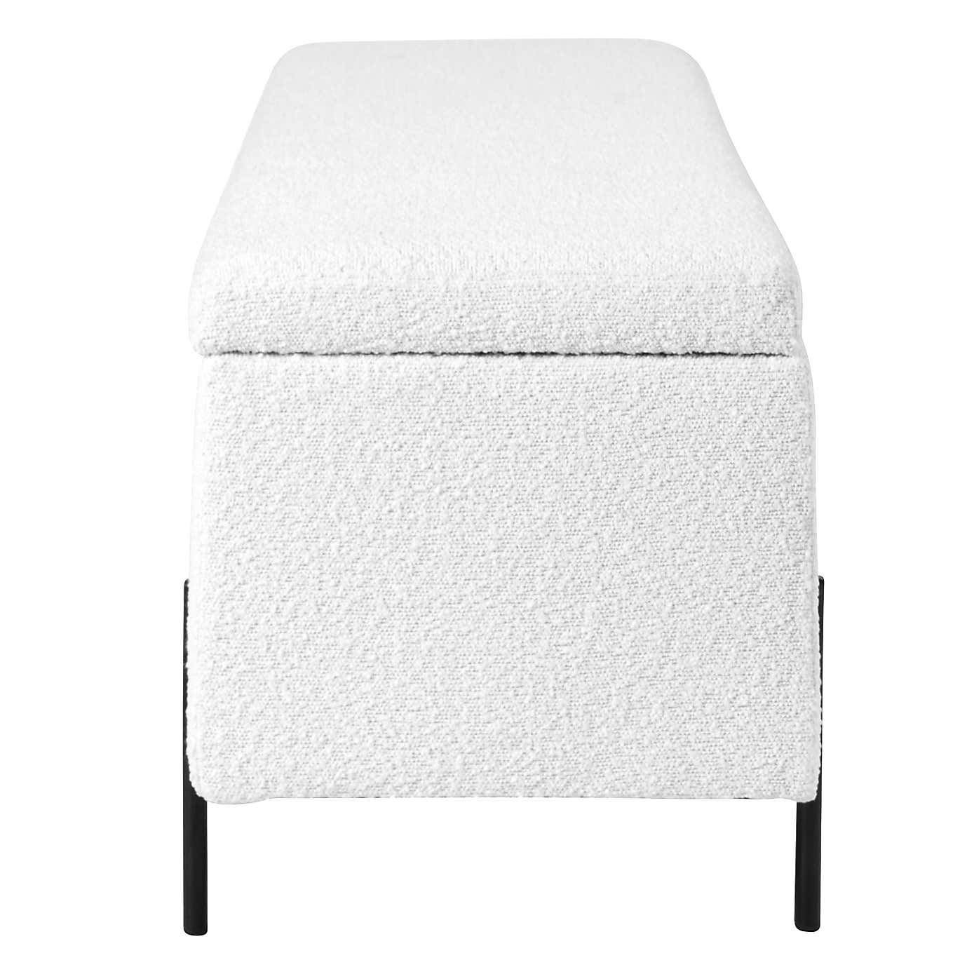 Catania Boucle Storage Bench