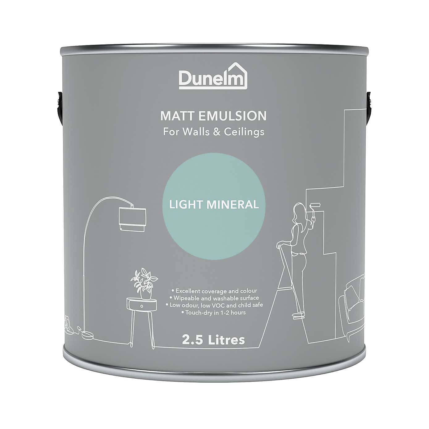 Dunelm Light Mineral Matt Emulsion Paint